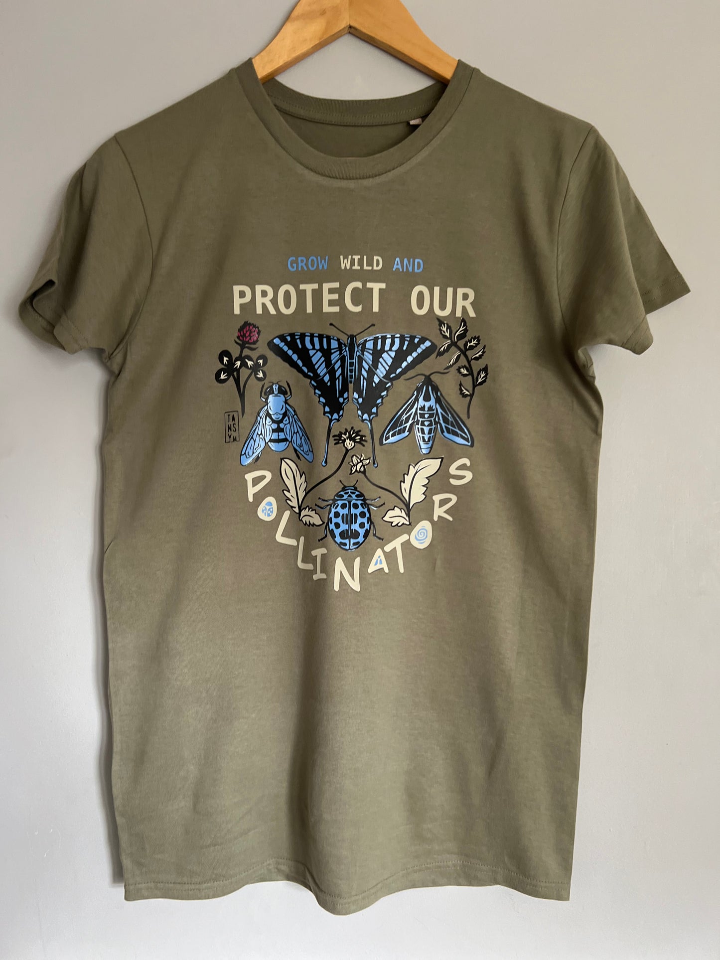 Pollinators organic cotton unisex tshirt