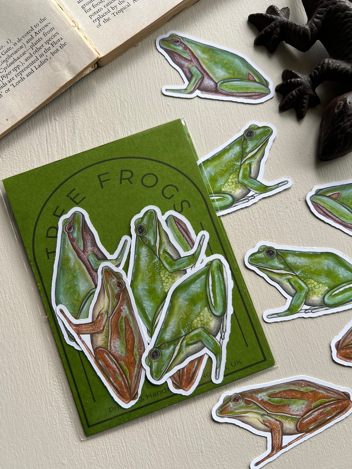 Tree Frog Sticker Set