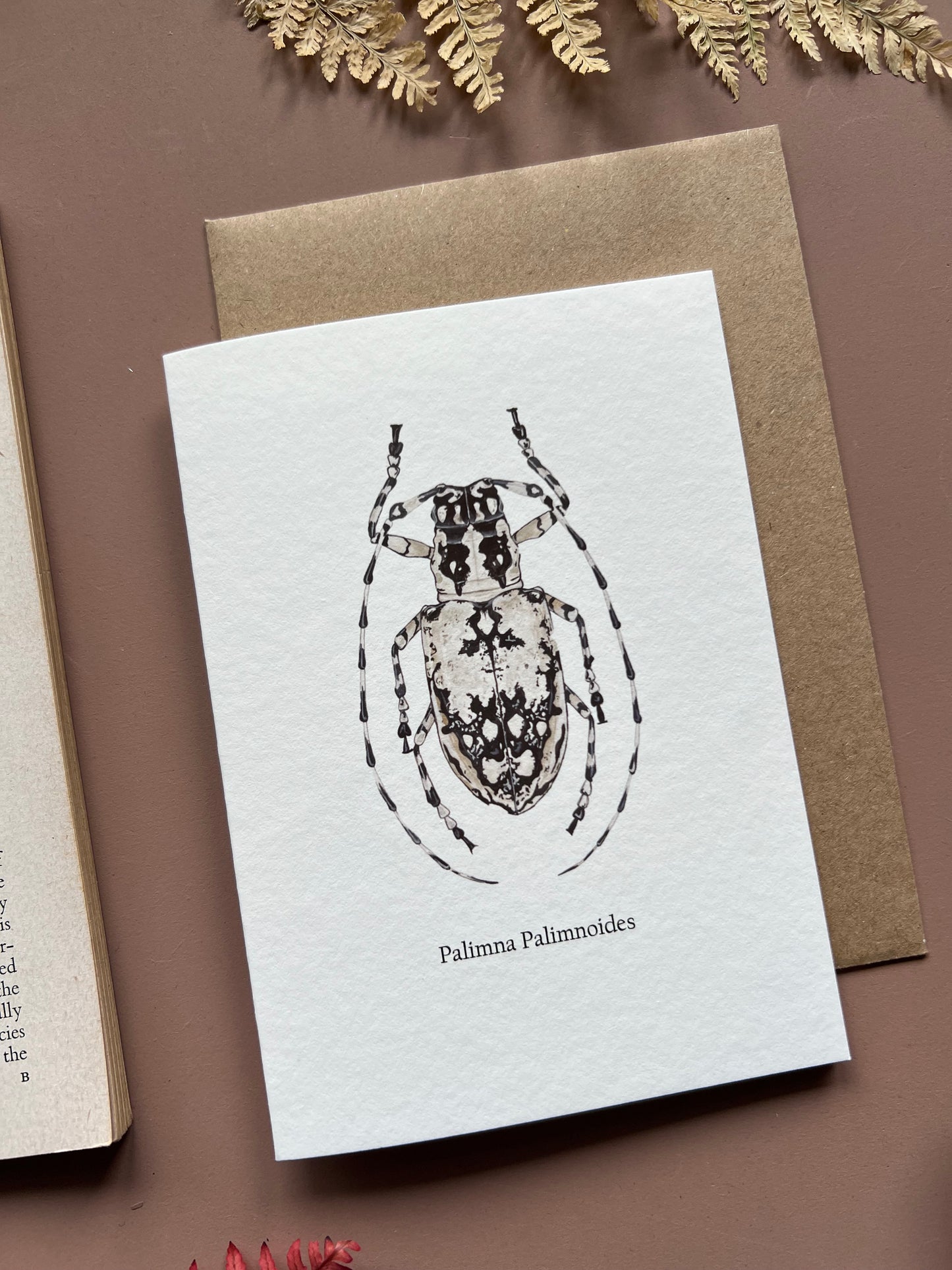 Longhorn Beetle card