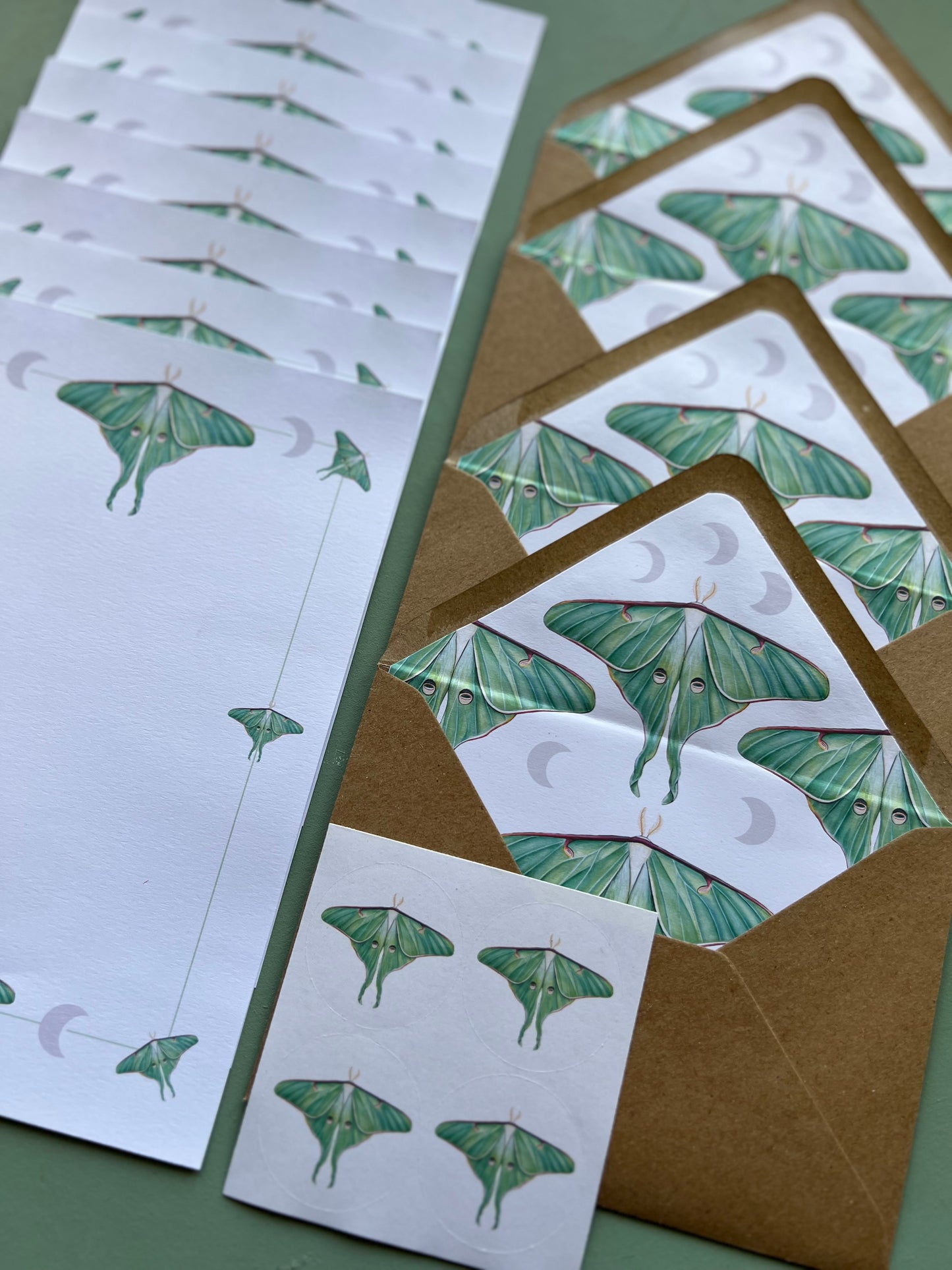 Luna Moth Letter Writing Set