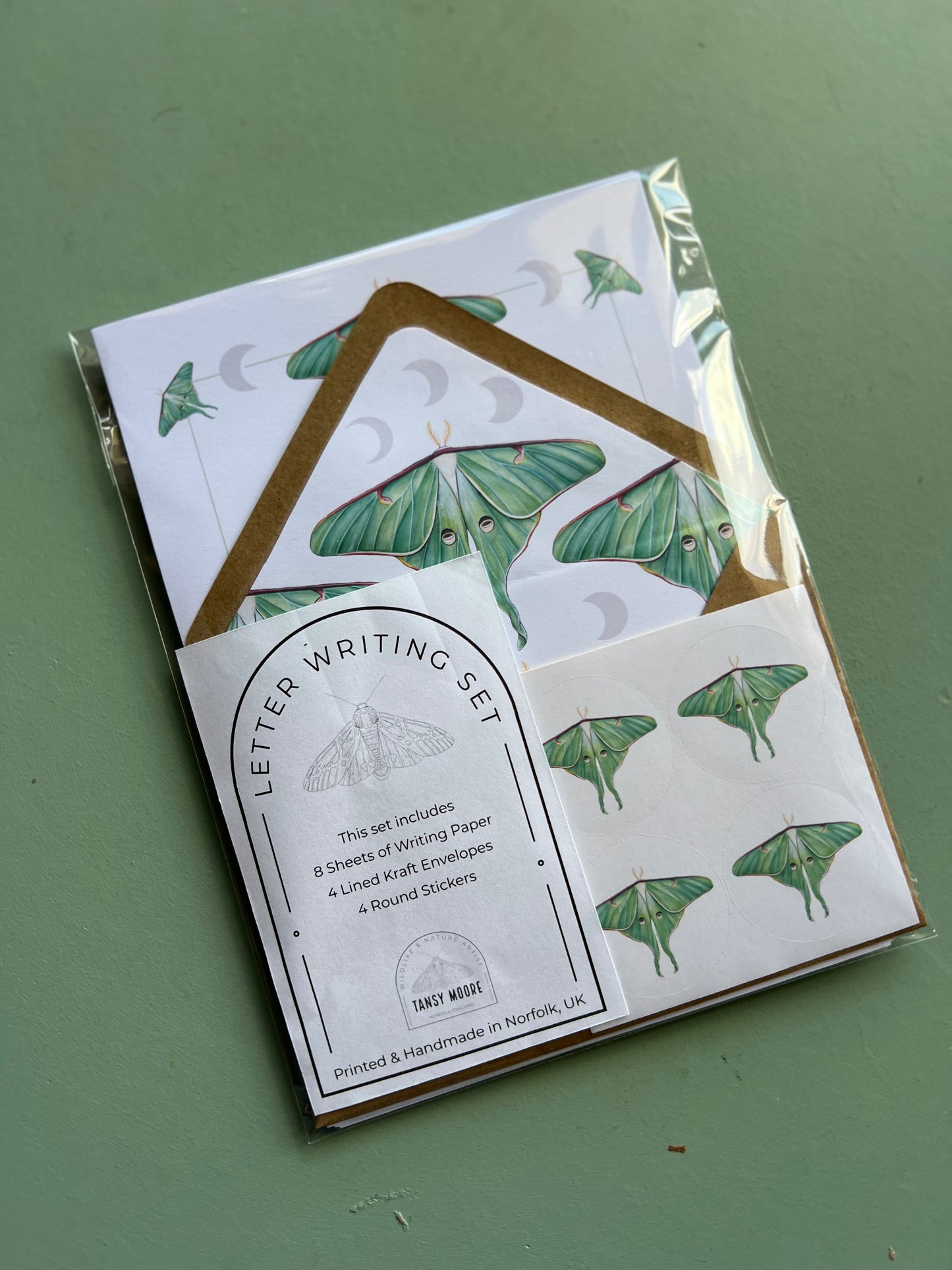 Luna Moth Letter Writing Set