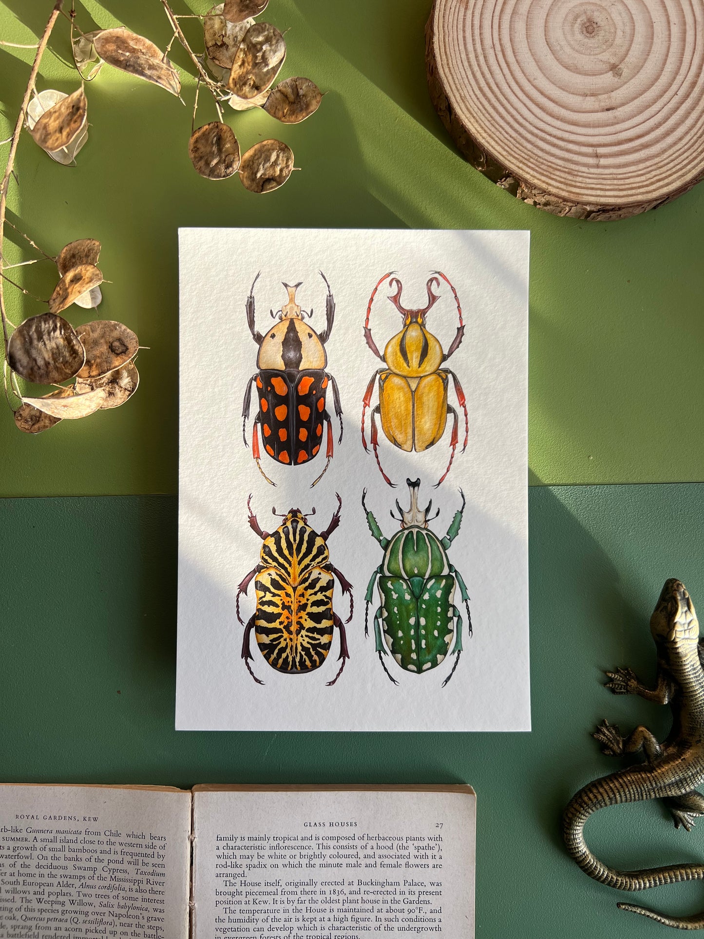 Fruit Beetles Print