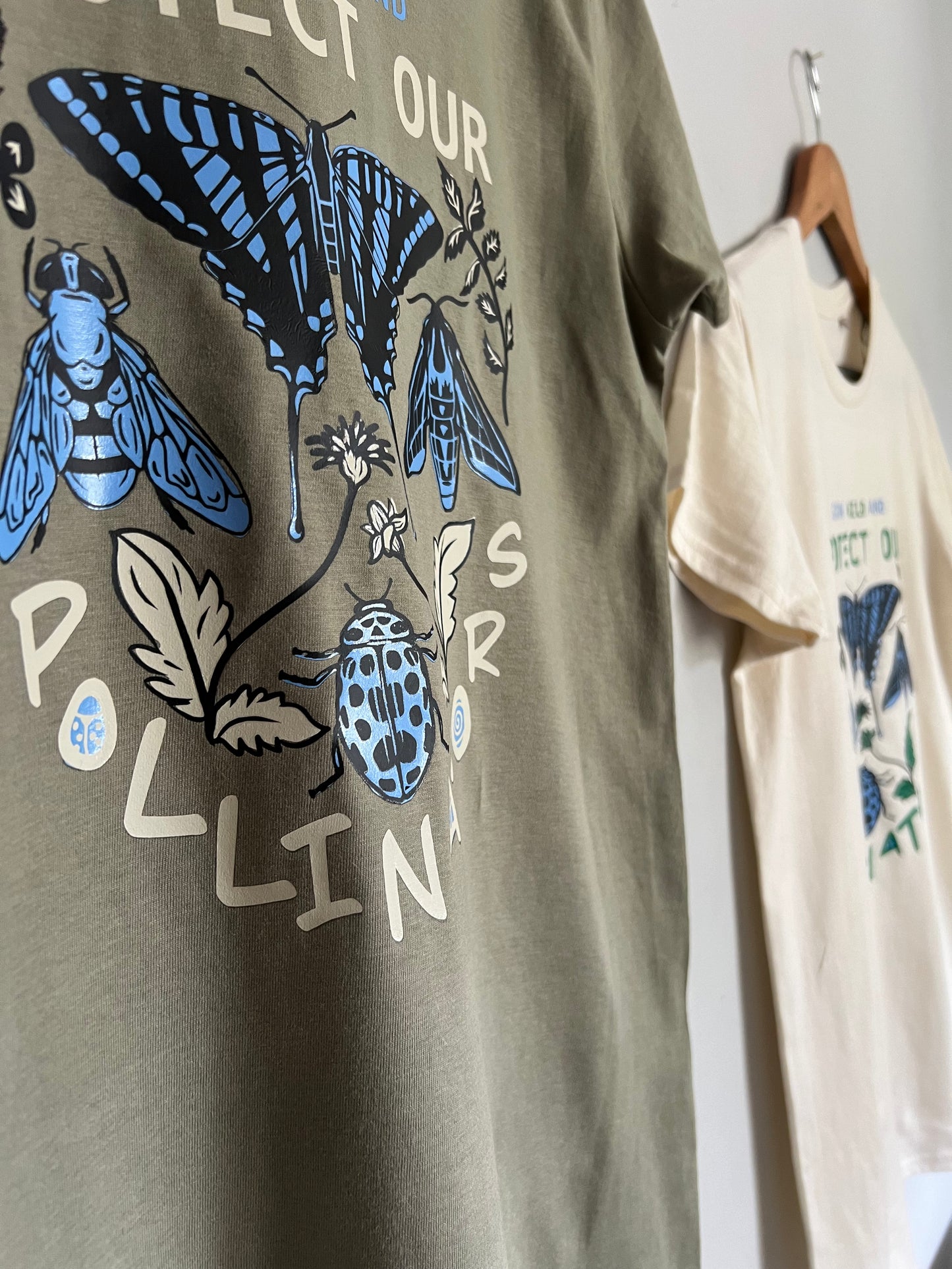 Pollinators organic cotton unisex tshirt