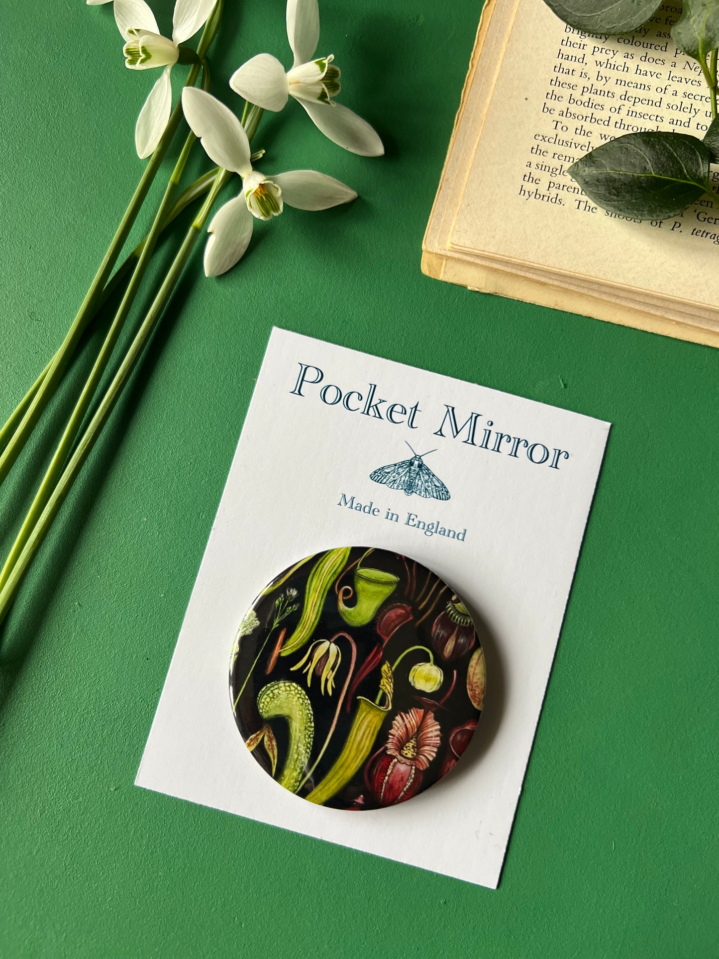 Carnivorous Plants Pocket Mirror