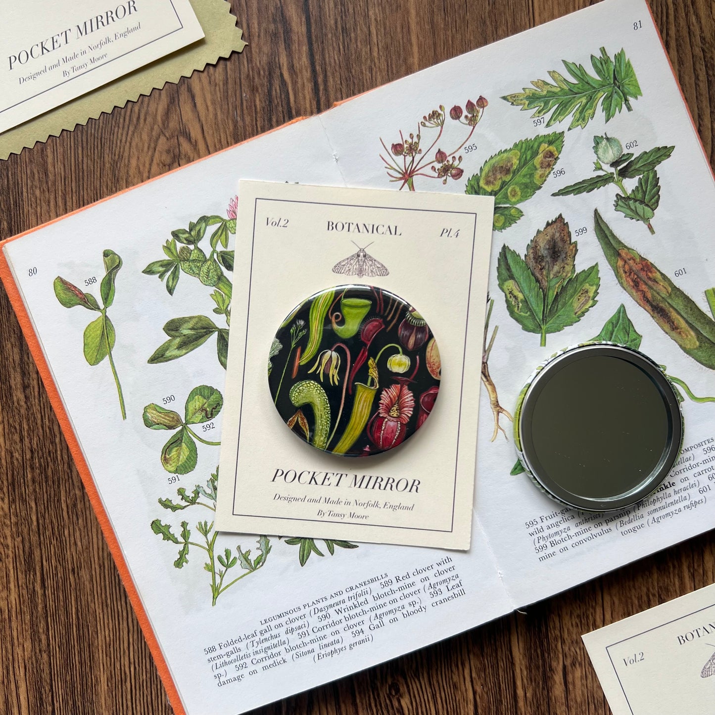 Carnivorous Plants Pocket Mirror