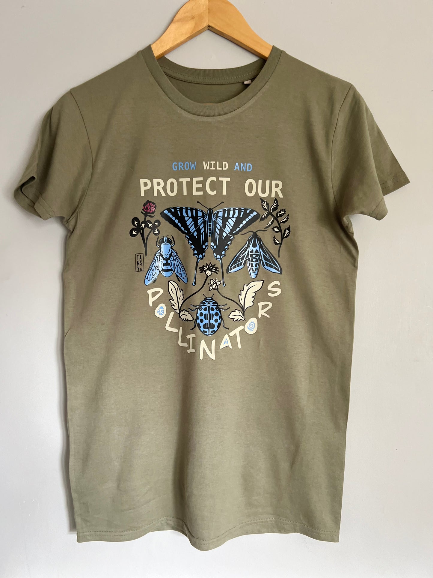 Pollinators organic cotton unisex tshirt