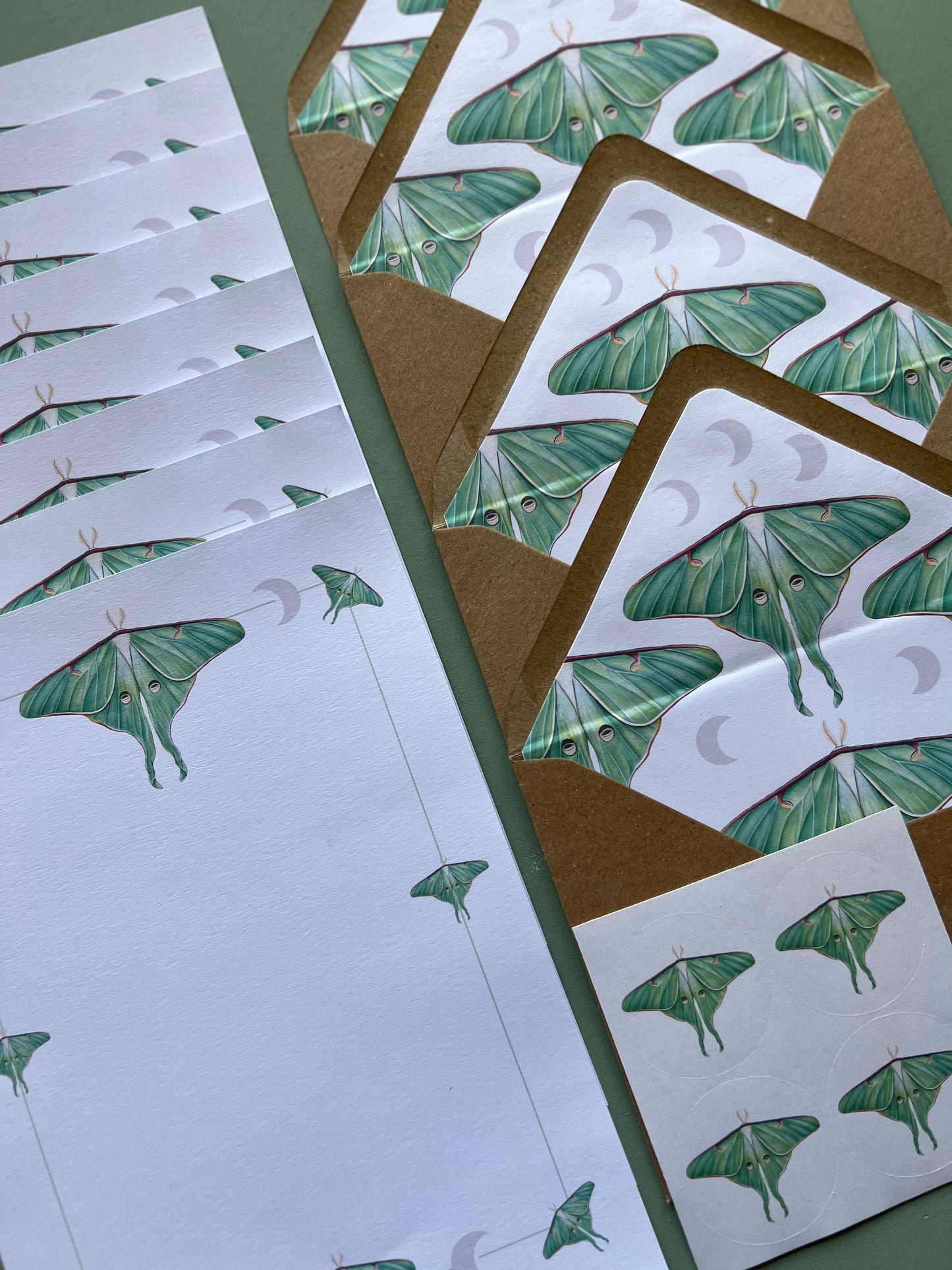 Luna Moth Letter Writing Set