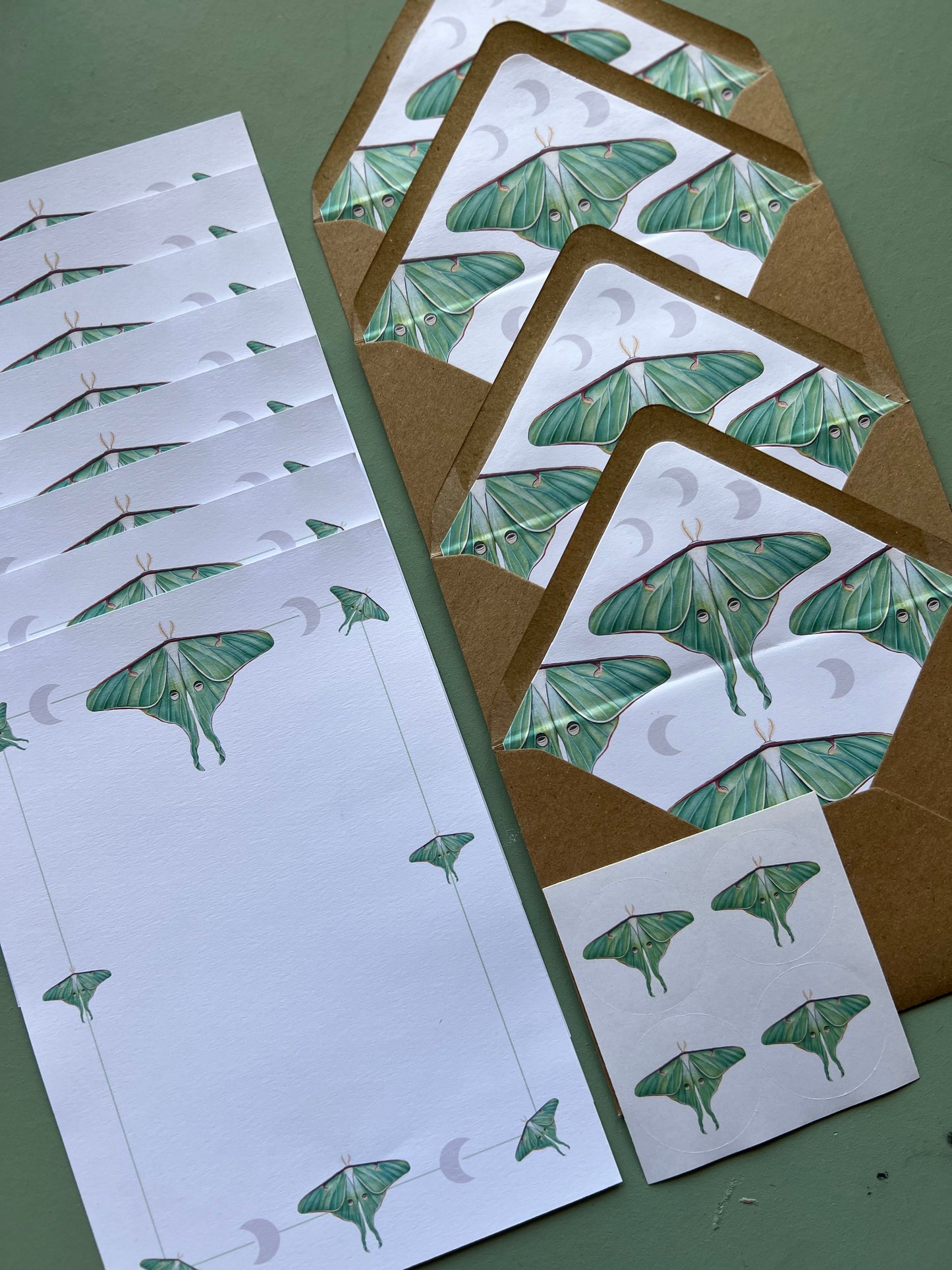 Luna Moth Letter Writing Set