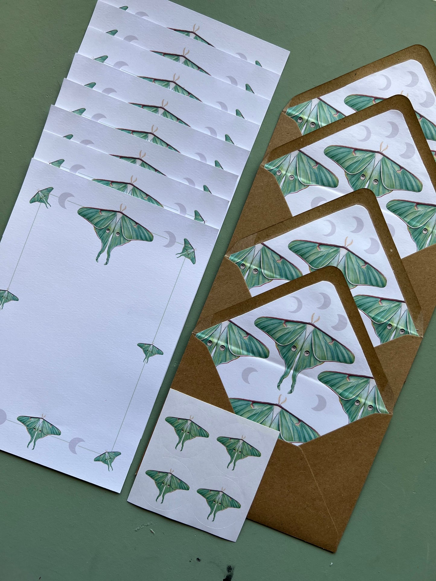 Luna Moth Letter Writing Set