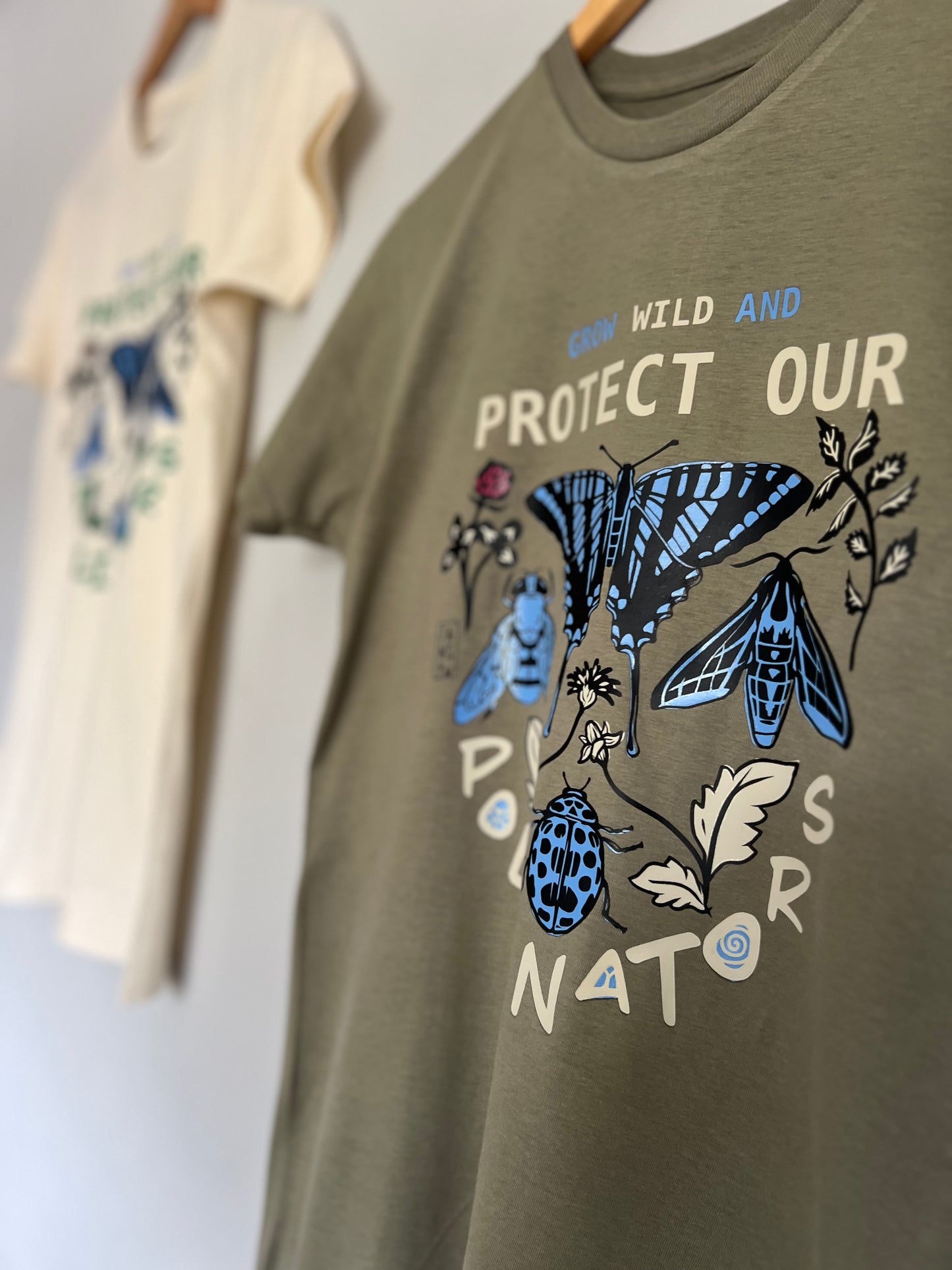 Pollinators organic cotton unisex tshirt