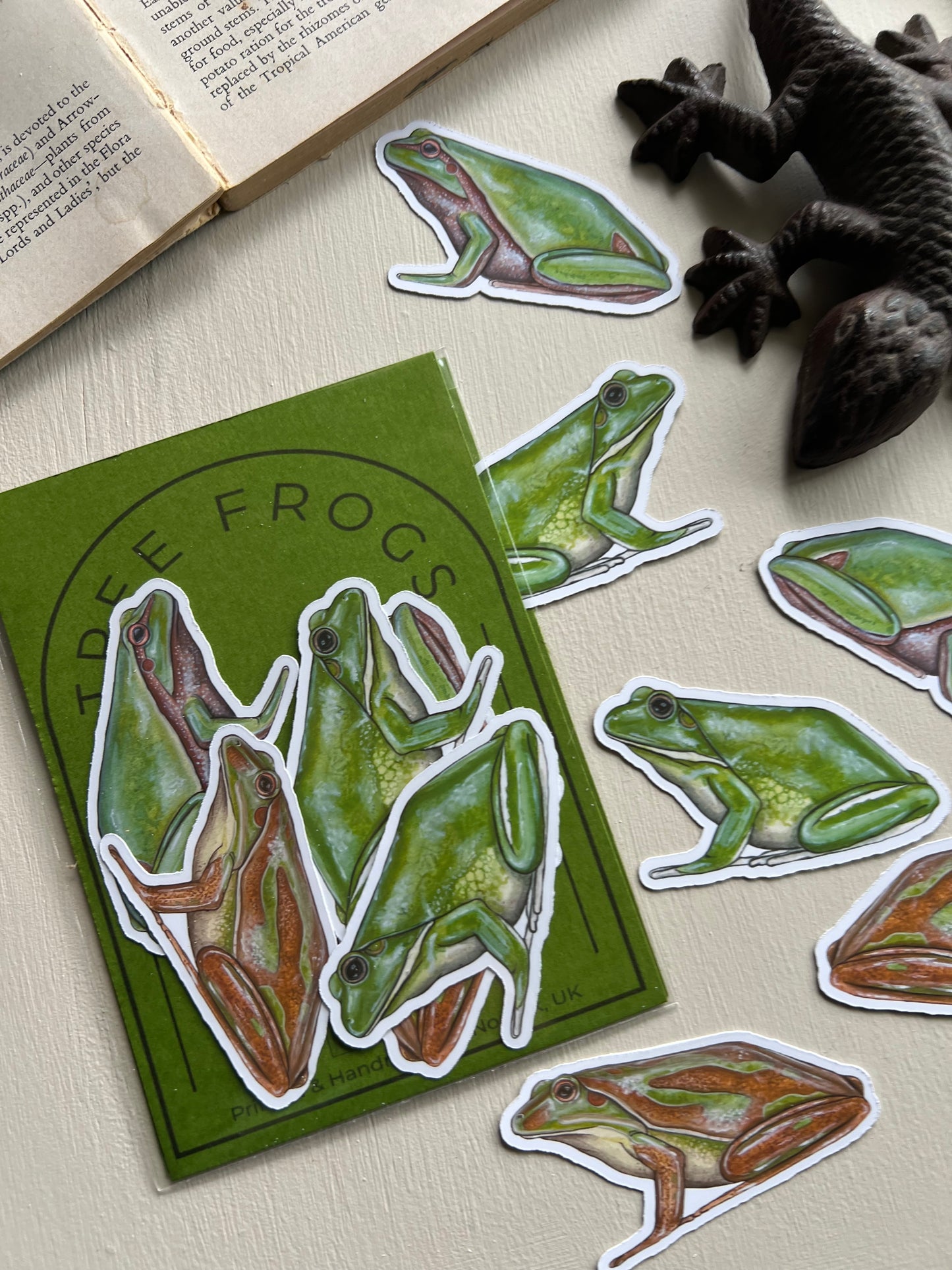 Tree Frog Sticker Set