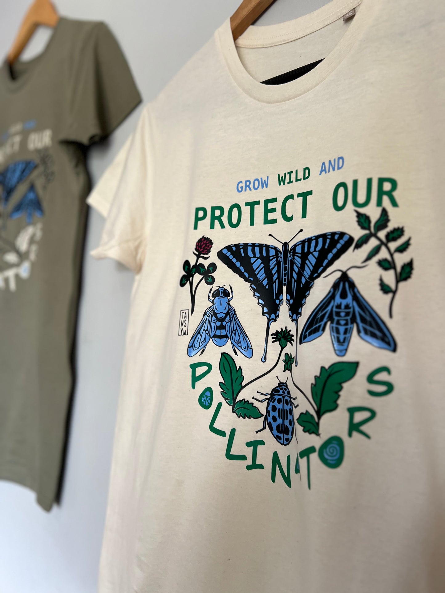 Pollinators organic cotton unisex tshirt