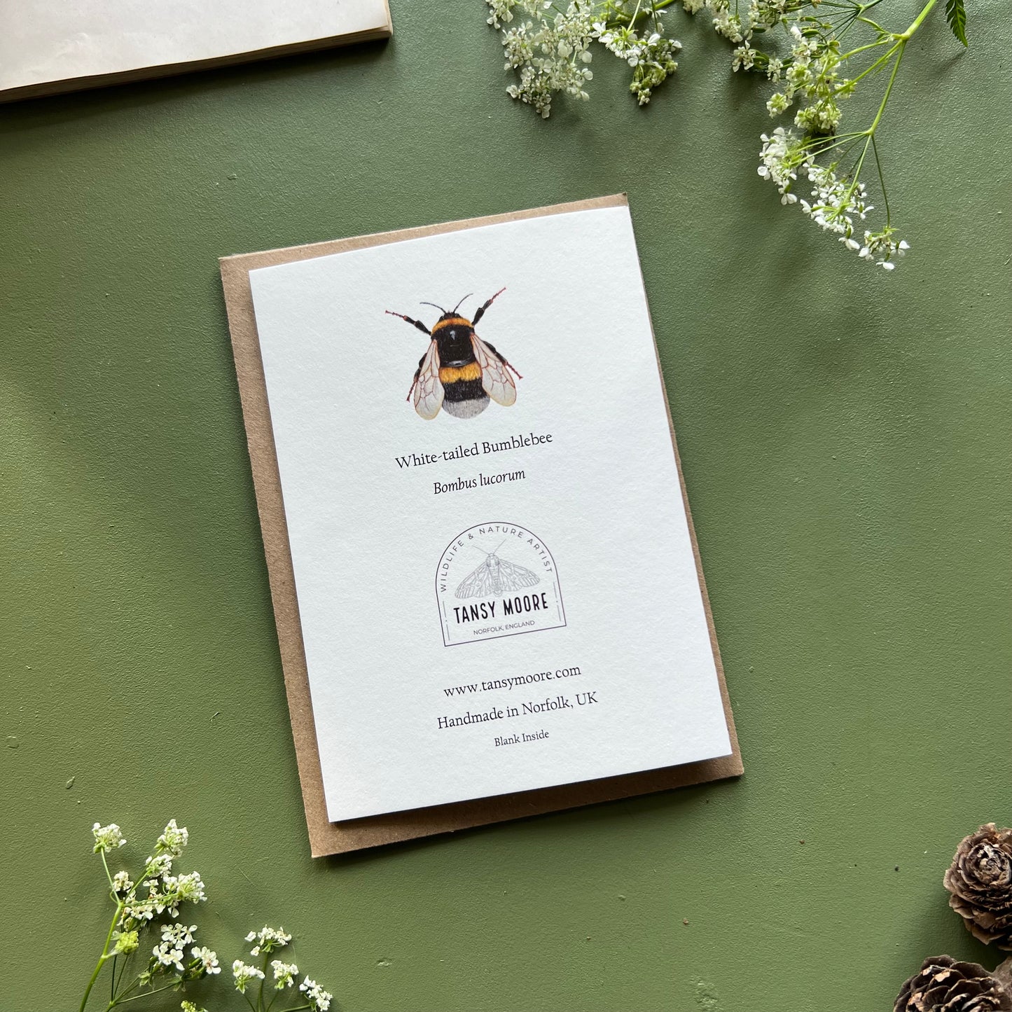 White tailed Bumblebee Card