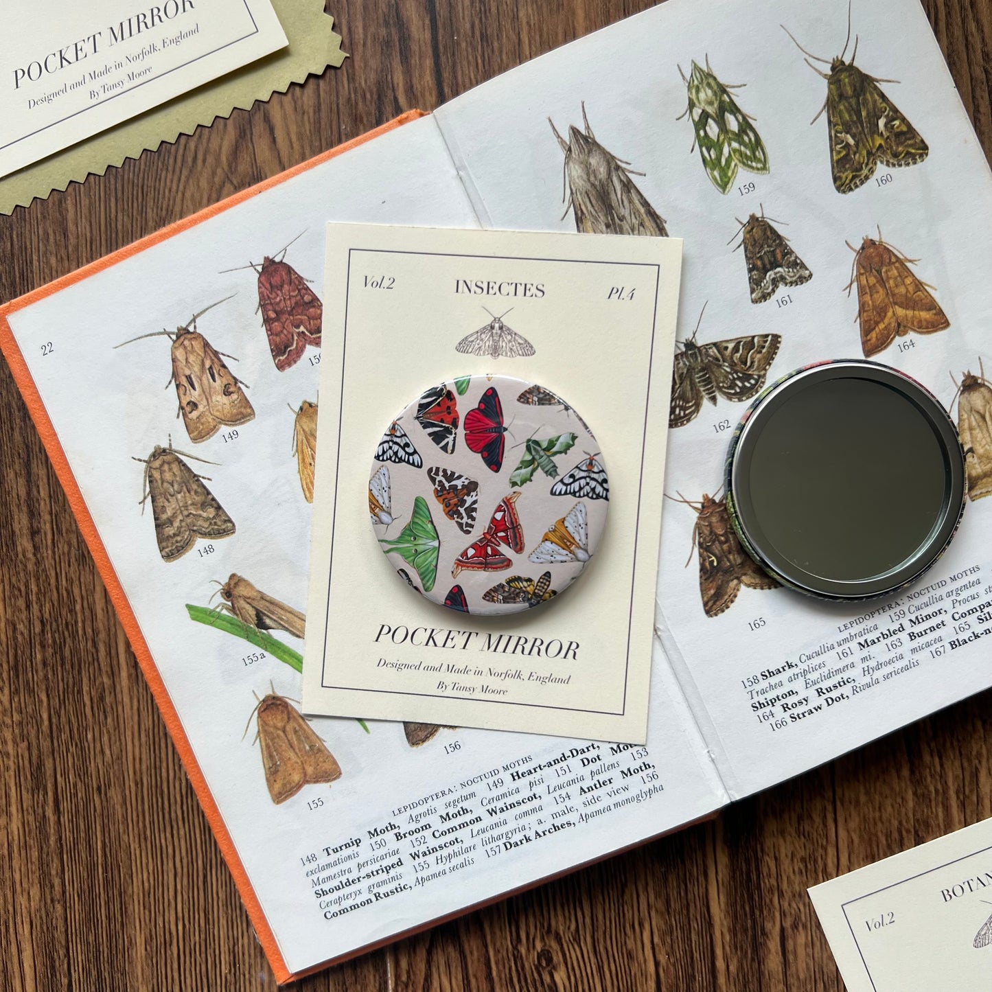 Moths Pocket Mirror