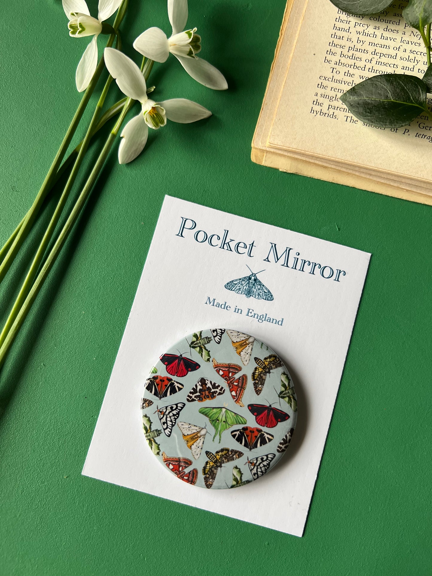 Moths Pocket Mirror
