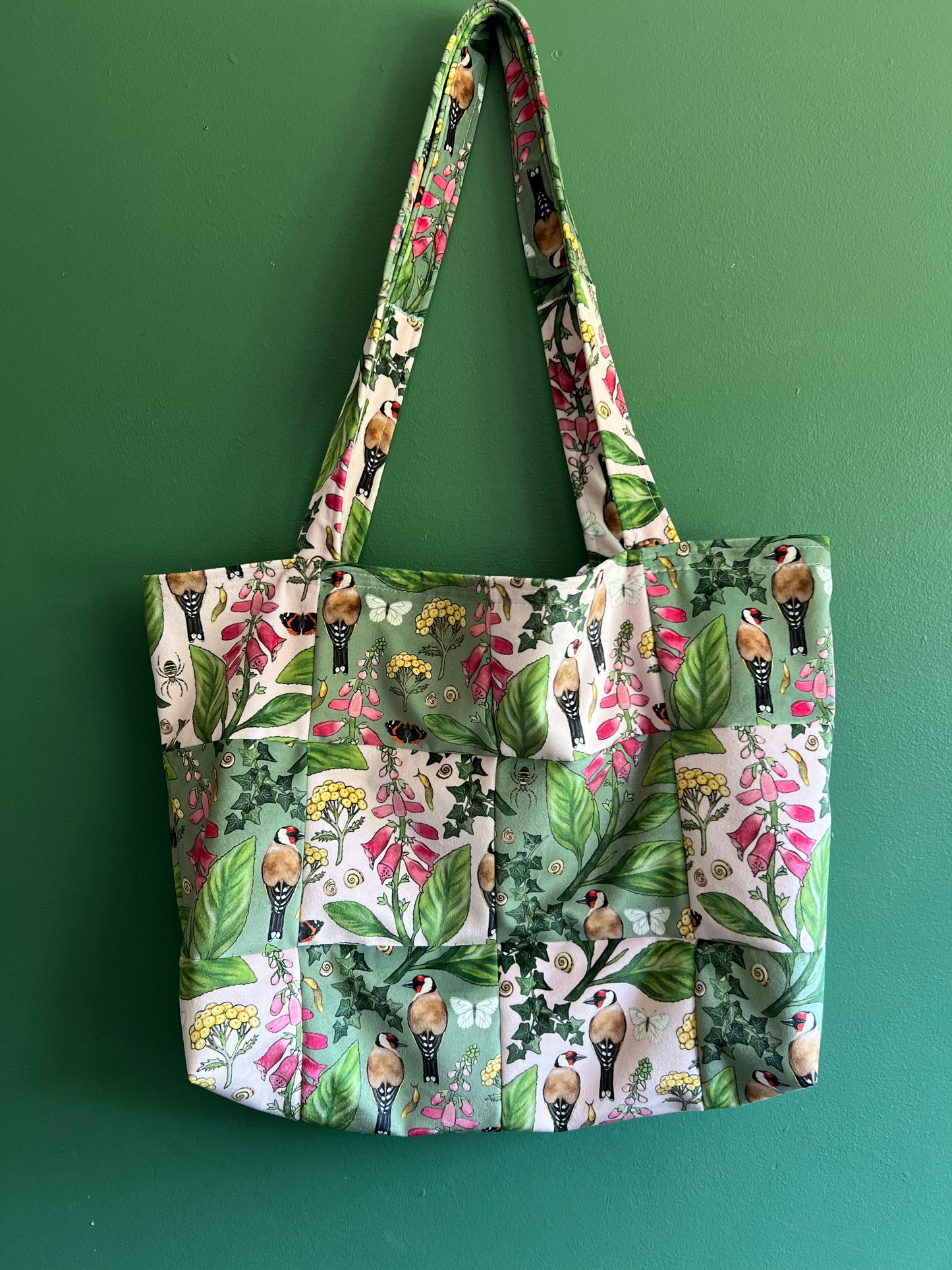 Velvet Patchwork Tote Bag