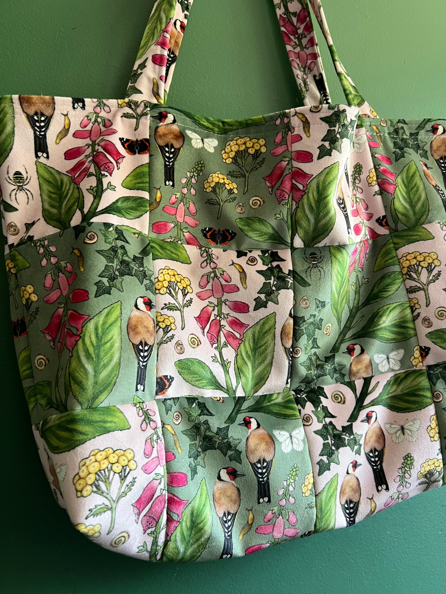 Velvet Patchwork Tote Bag
