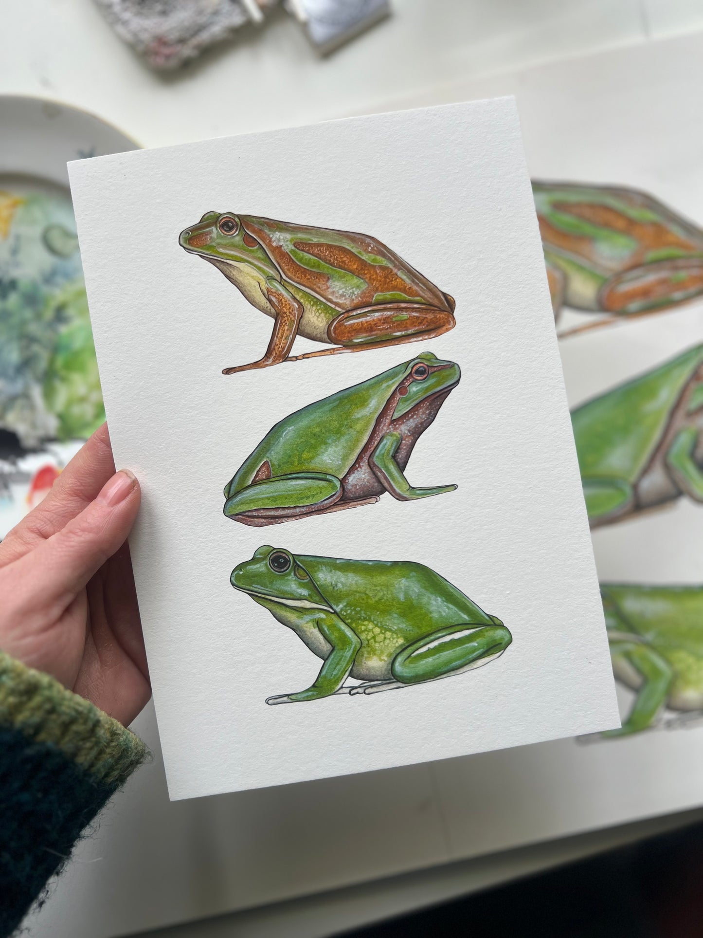 Tree Frogs Print