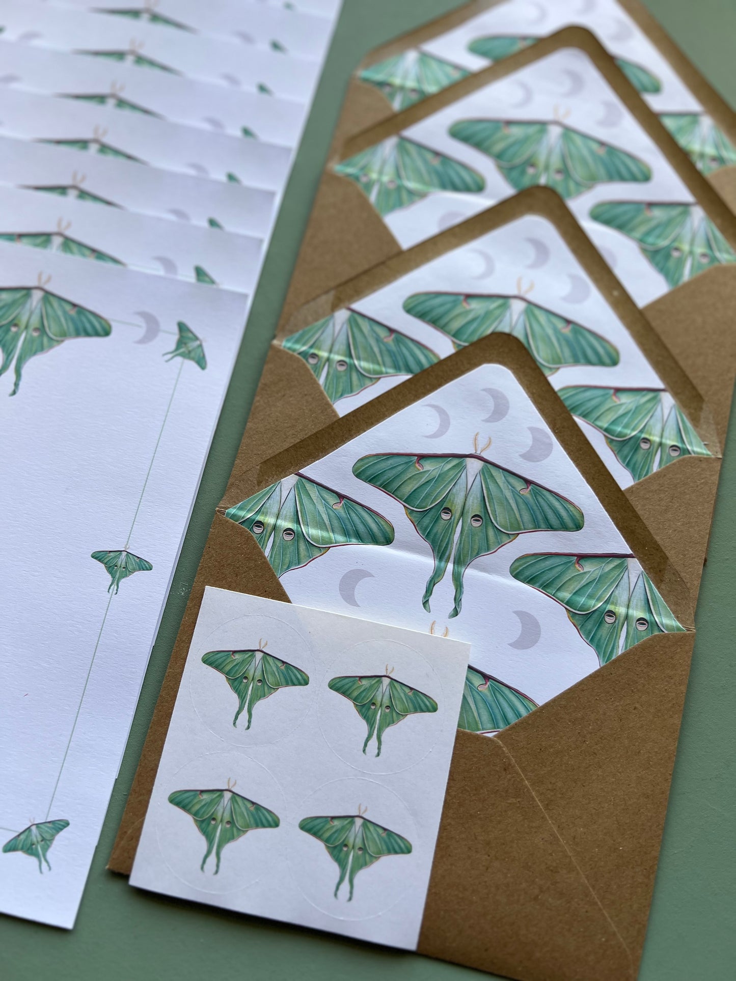 Luna Moth Letter Writing Set