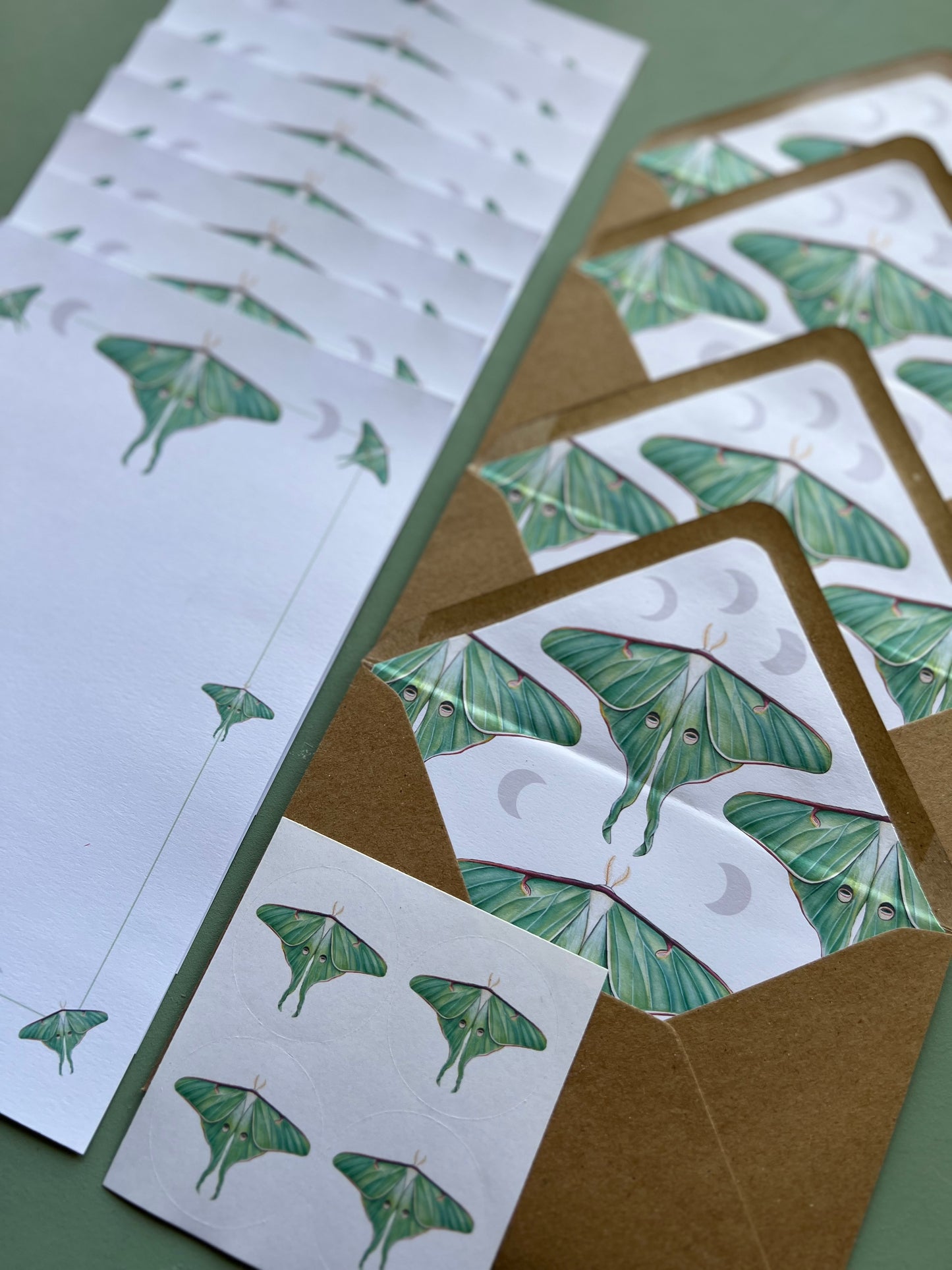 Luna Moth Letter Writing Set