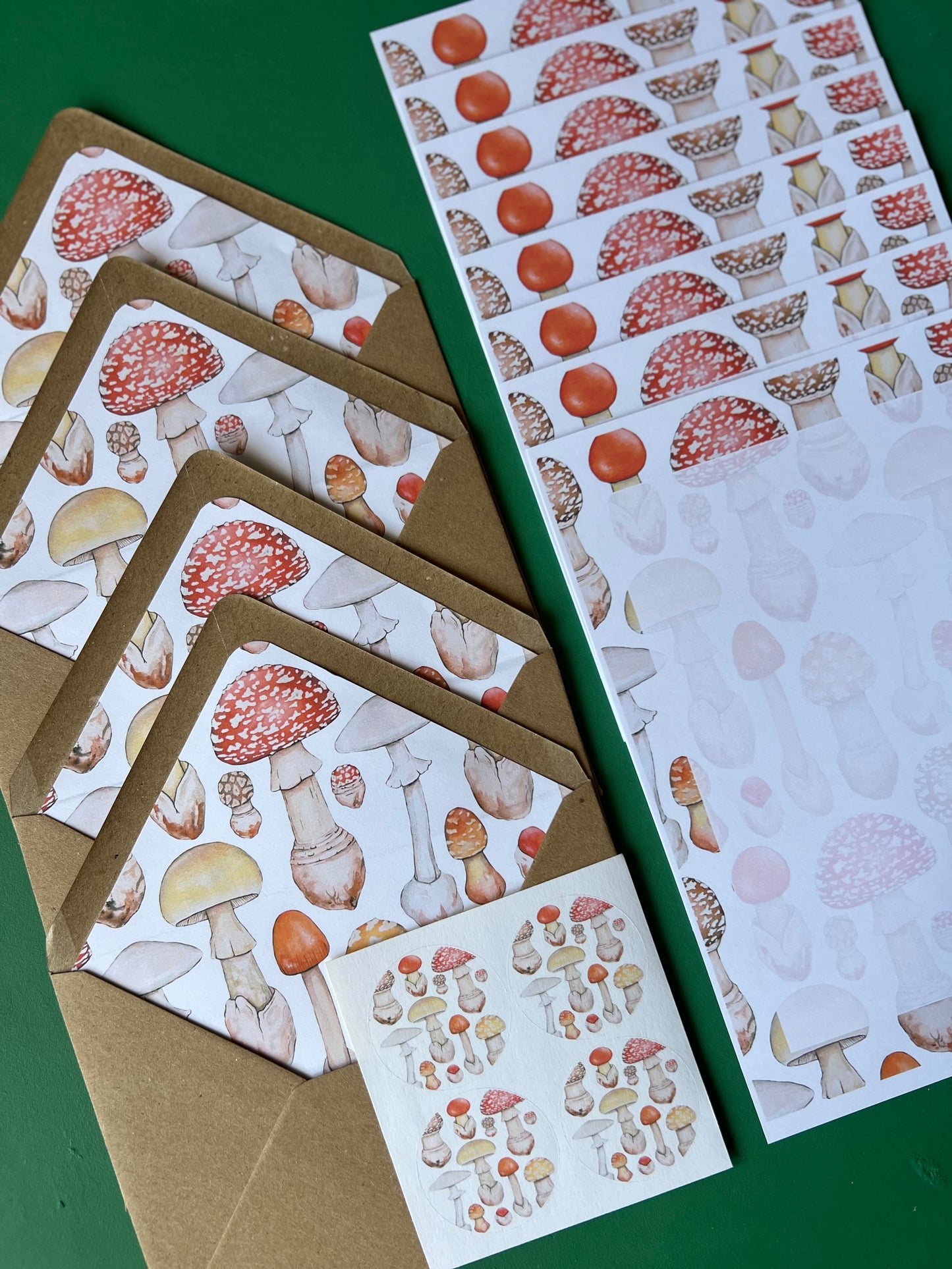 Mushroom Letter Writing Set