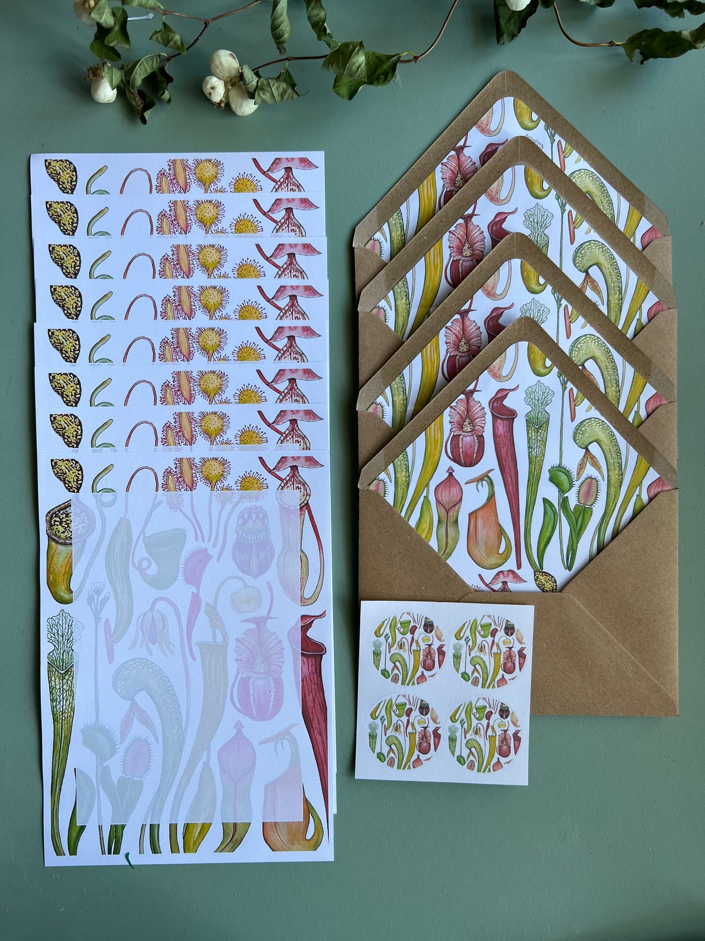 Carnivorous Plants Letter Writing Set