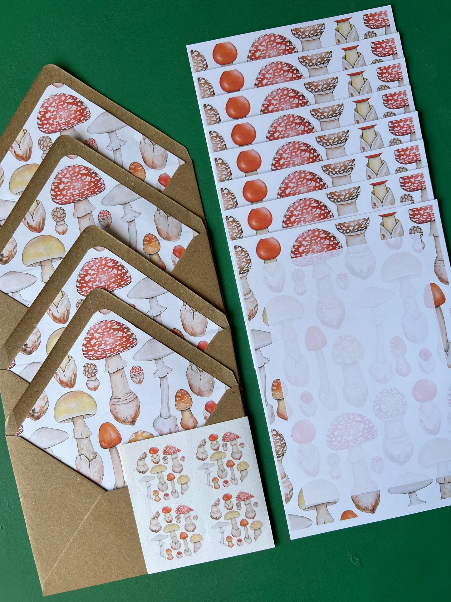 Mushroom Letter Writing Set