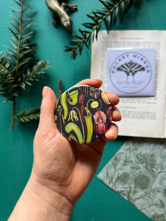Carnivorous Plants Pocket Mirror