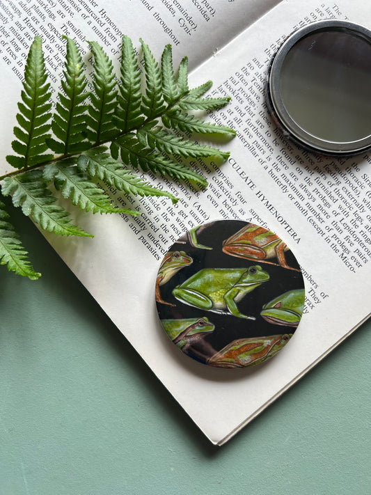 Frogs Pocket Mirror