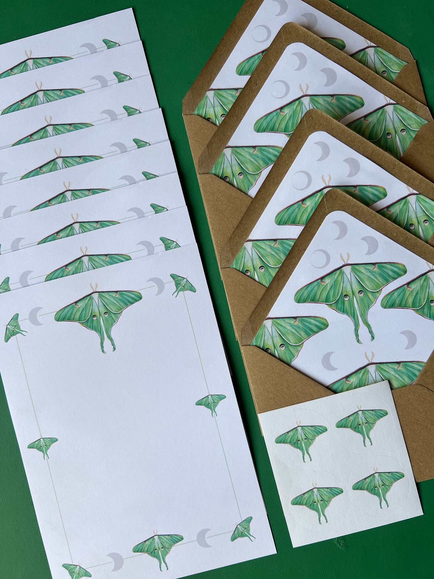 Luna Moth Letter Writing Set