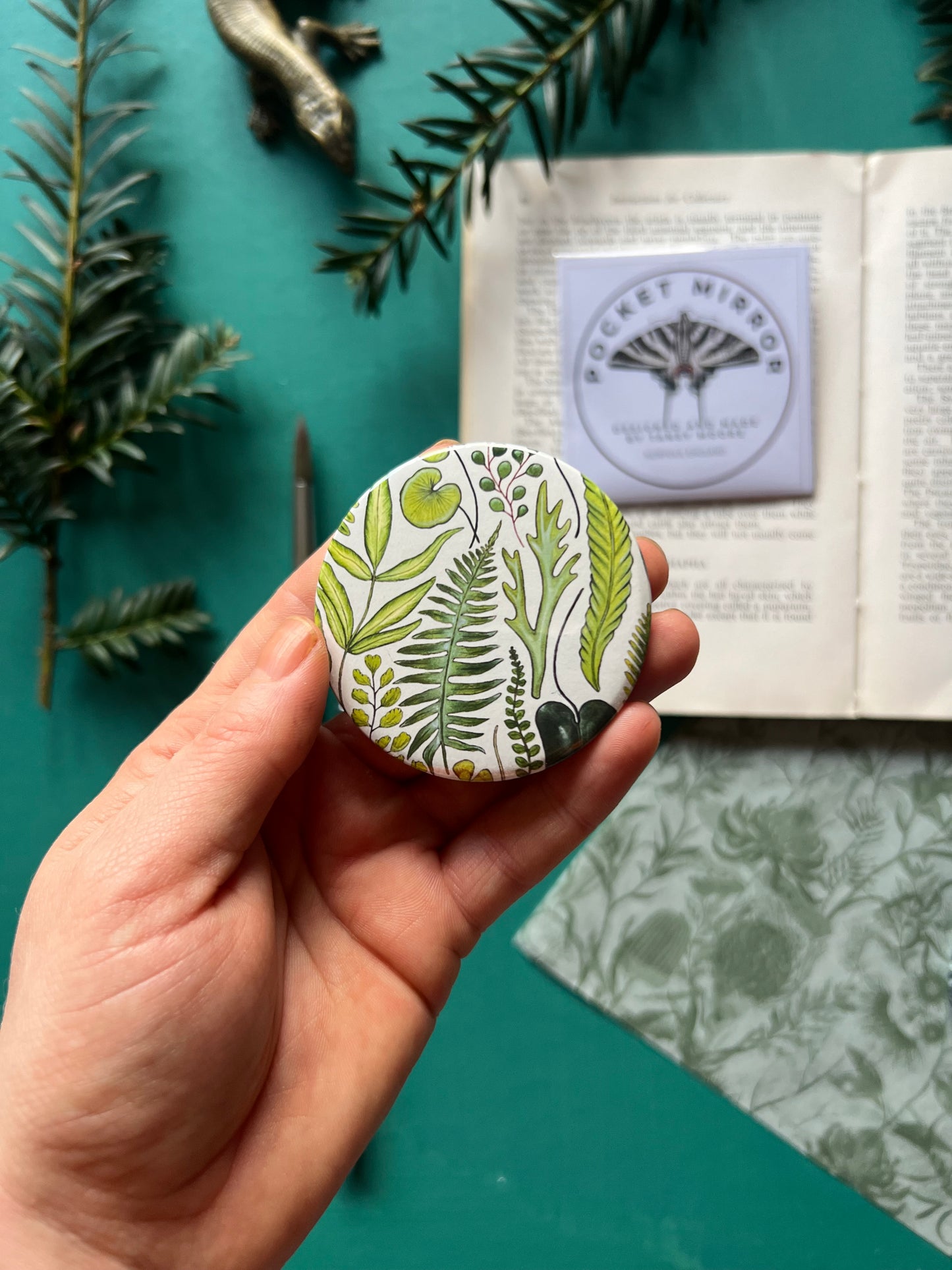 Fern Pocket Mirror