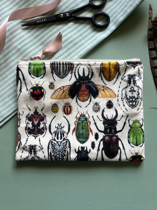 Soft Velvet Beetle Pouch