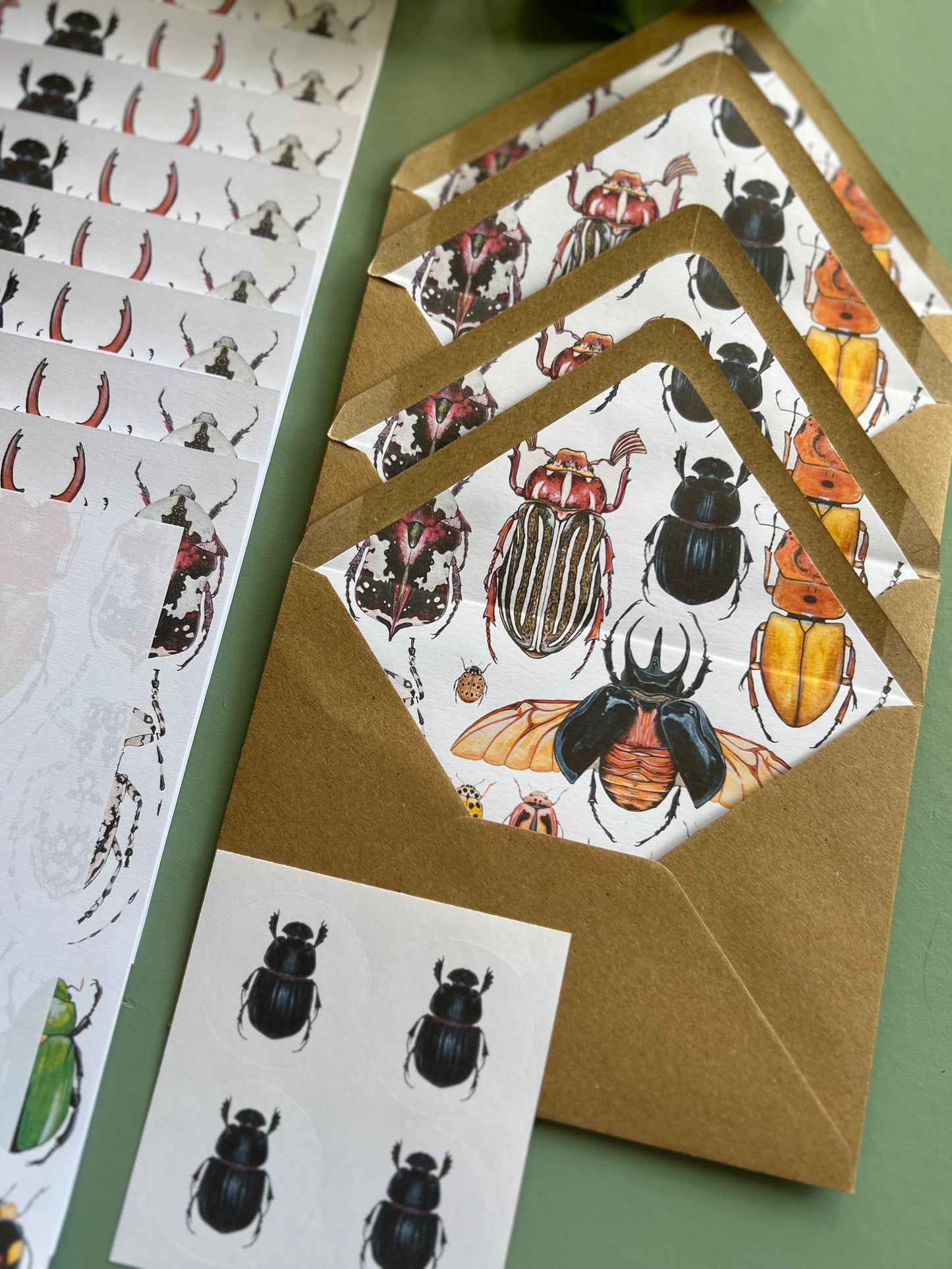 Beetles Letter Writing Set