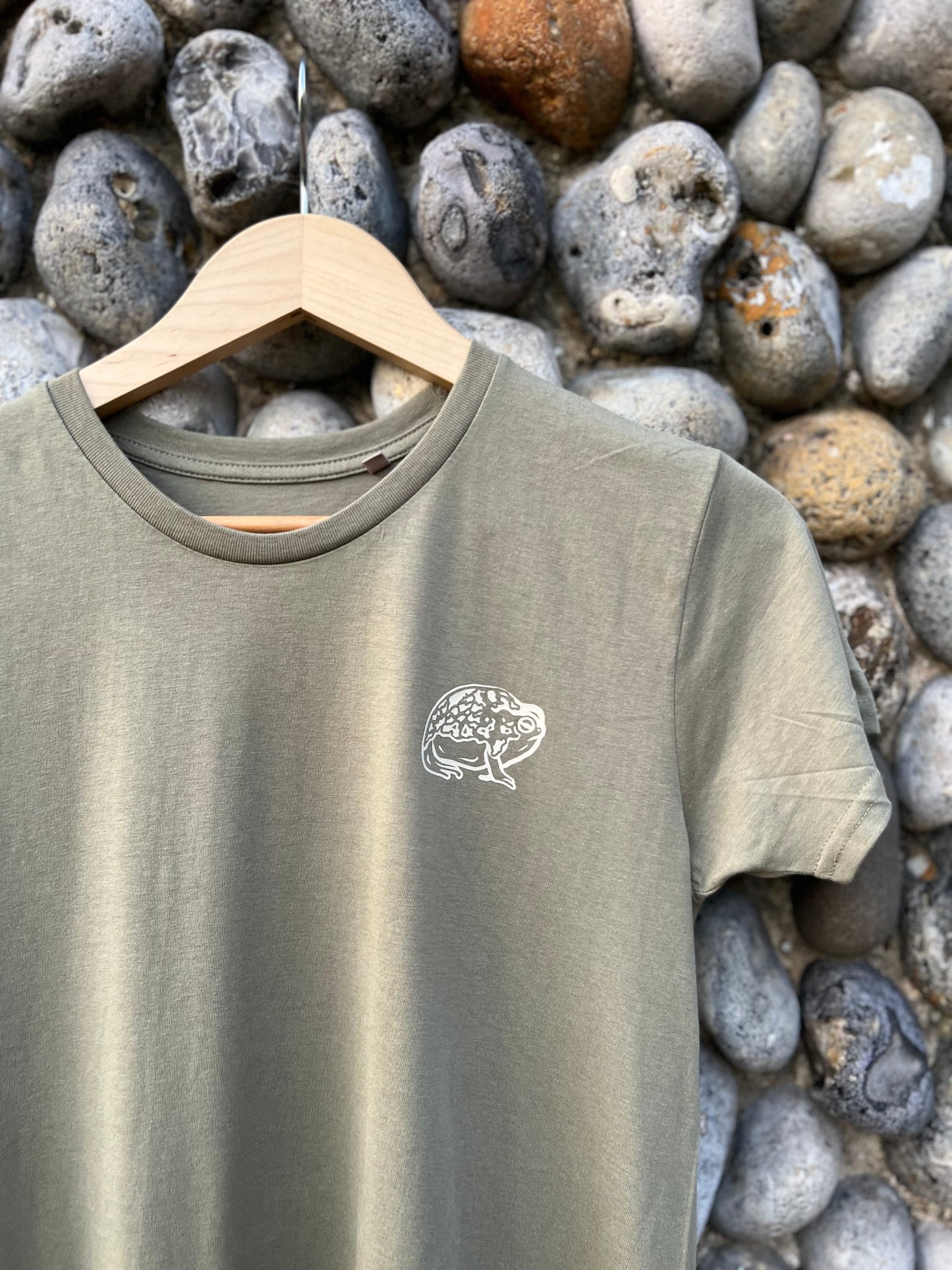 Amphibians // Khaki // organic cotton unisex tshirt