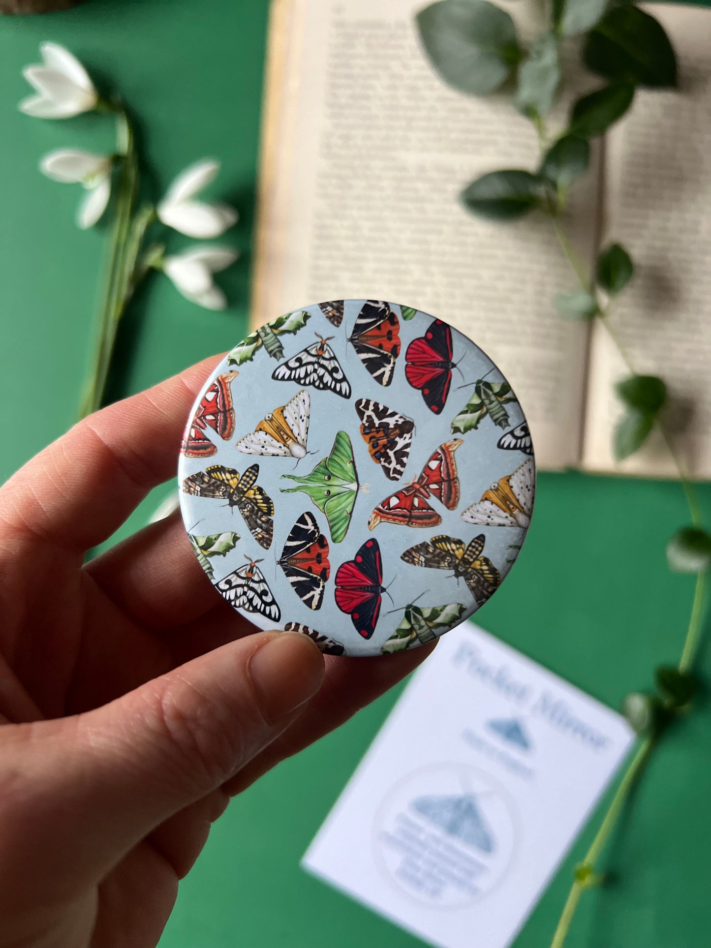 Moths Pocket Mirror