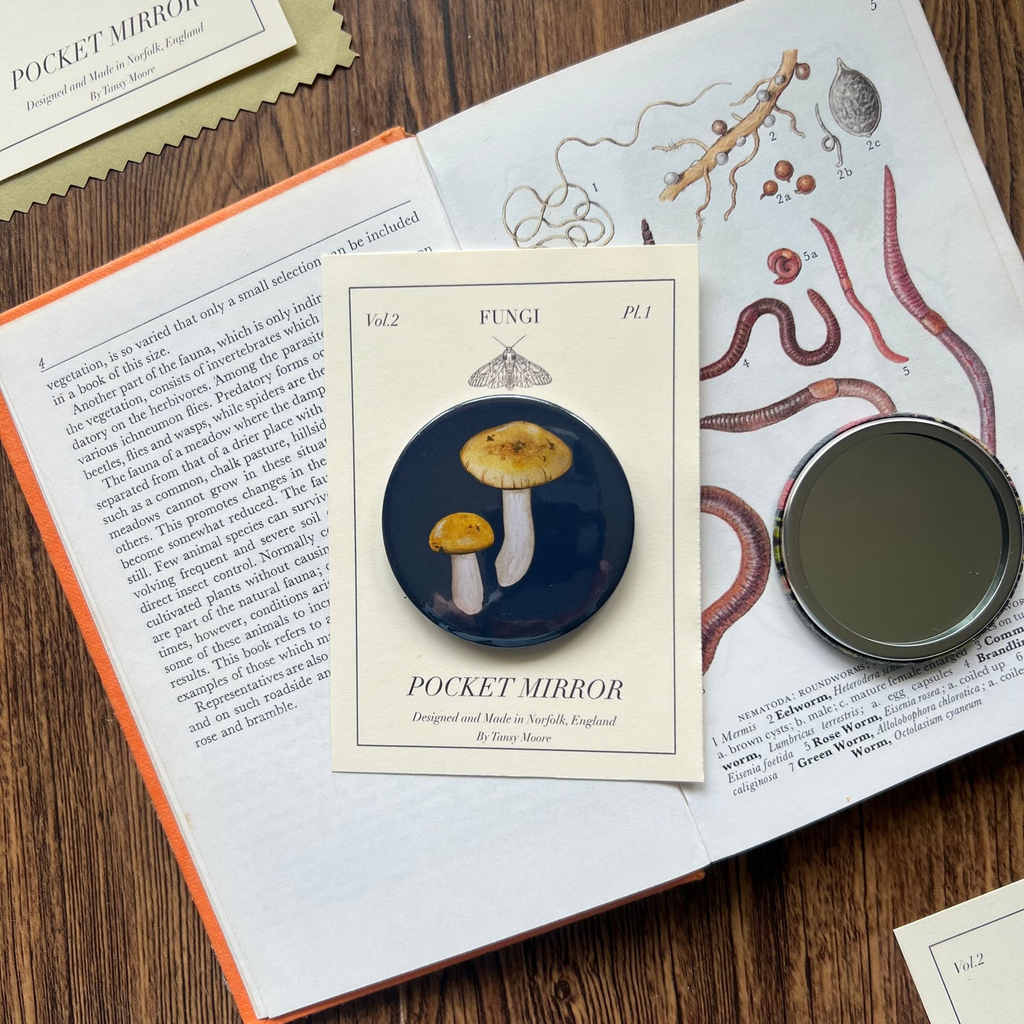 Mushroom Pocket Mirror