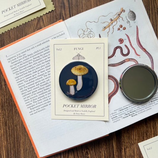 Mushroom Pocket Mirror
