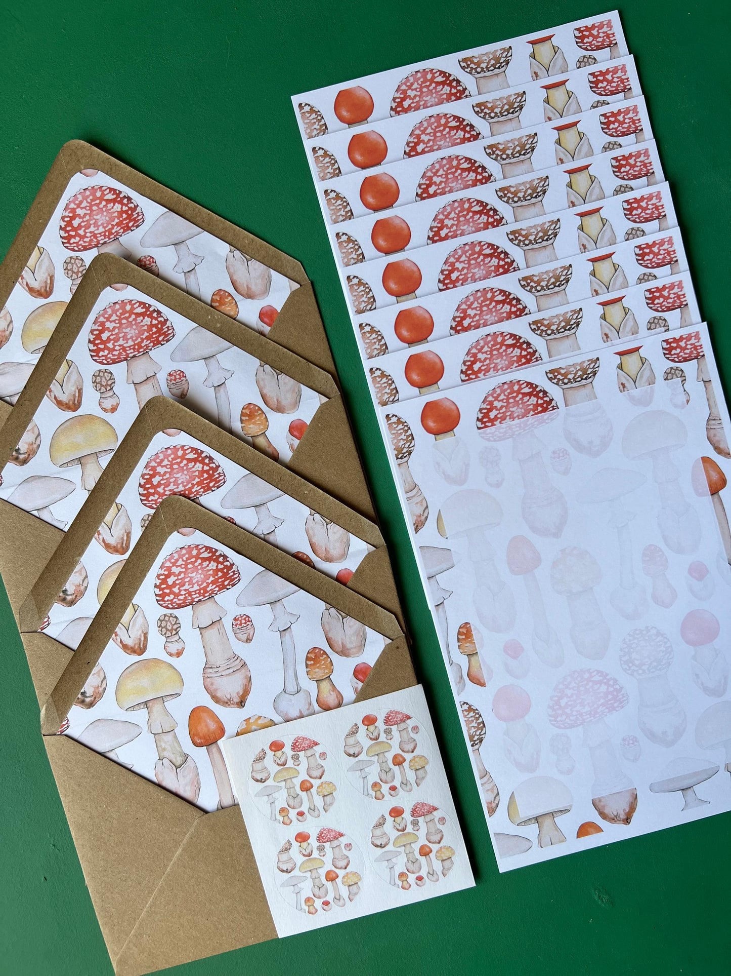 Mushroom Letter Writing Set