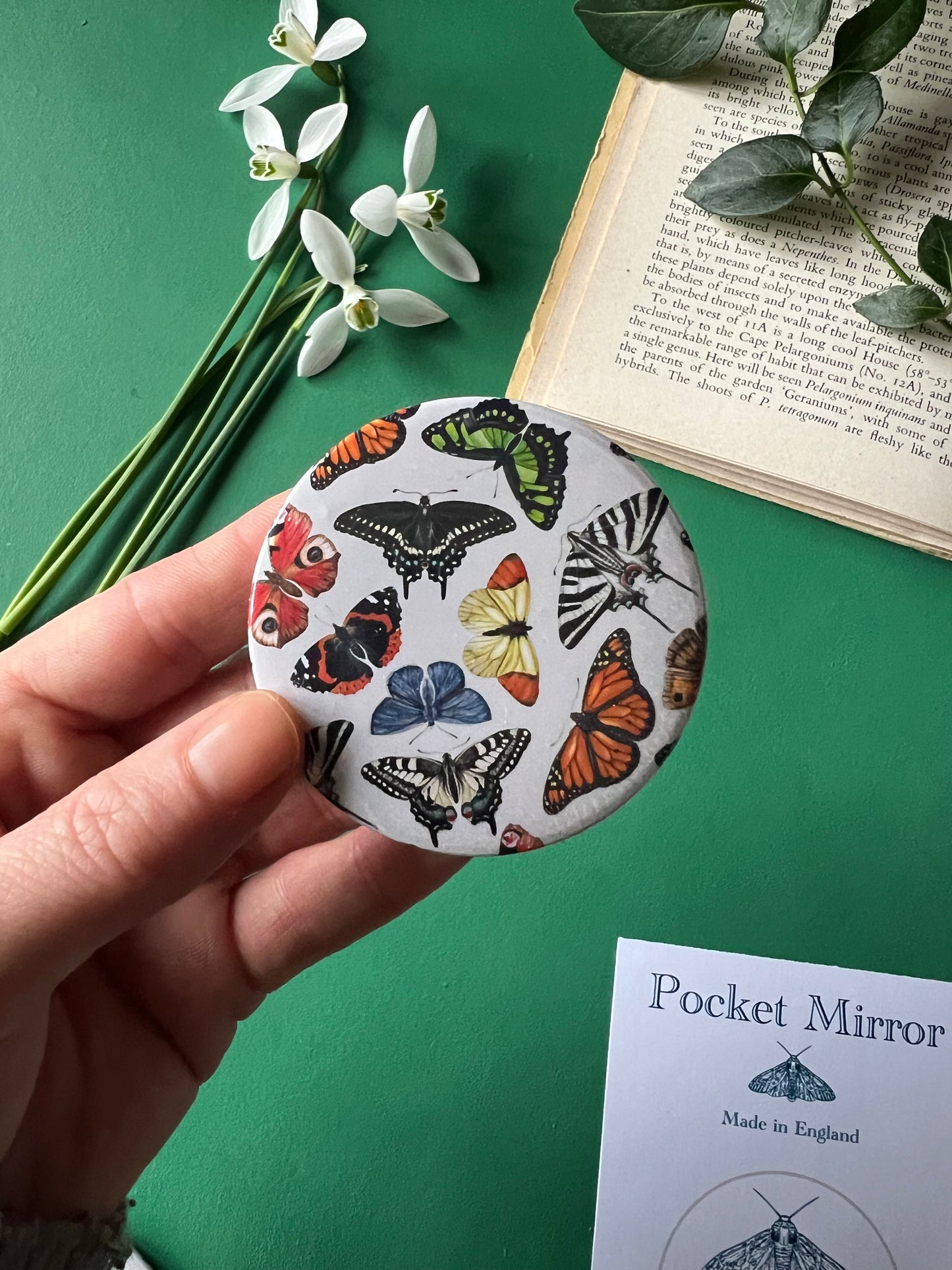 Butterfly Pocket Mirror