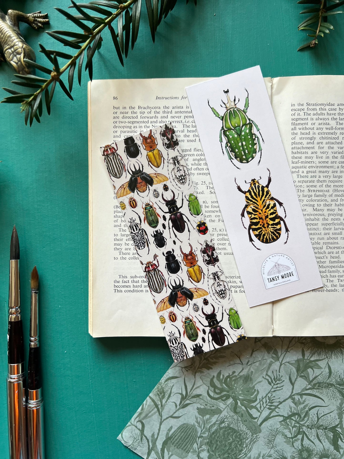 Beetles Bookmark