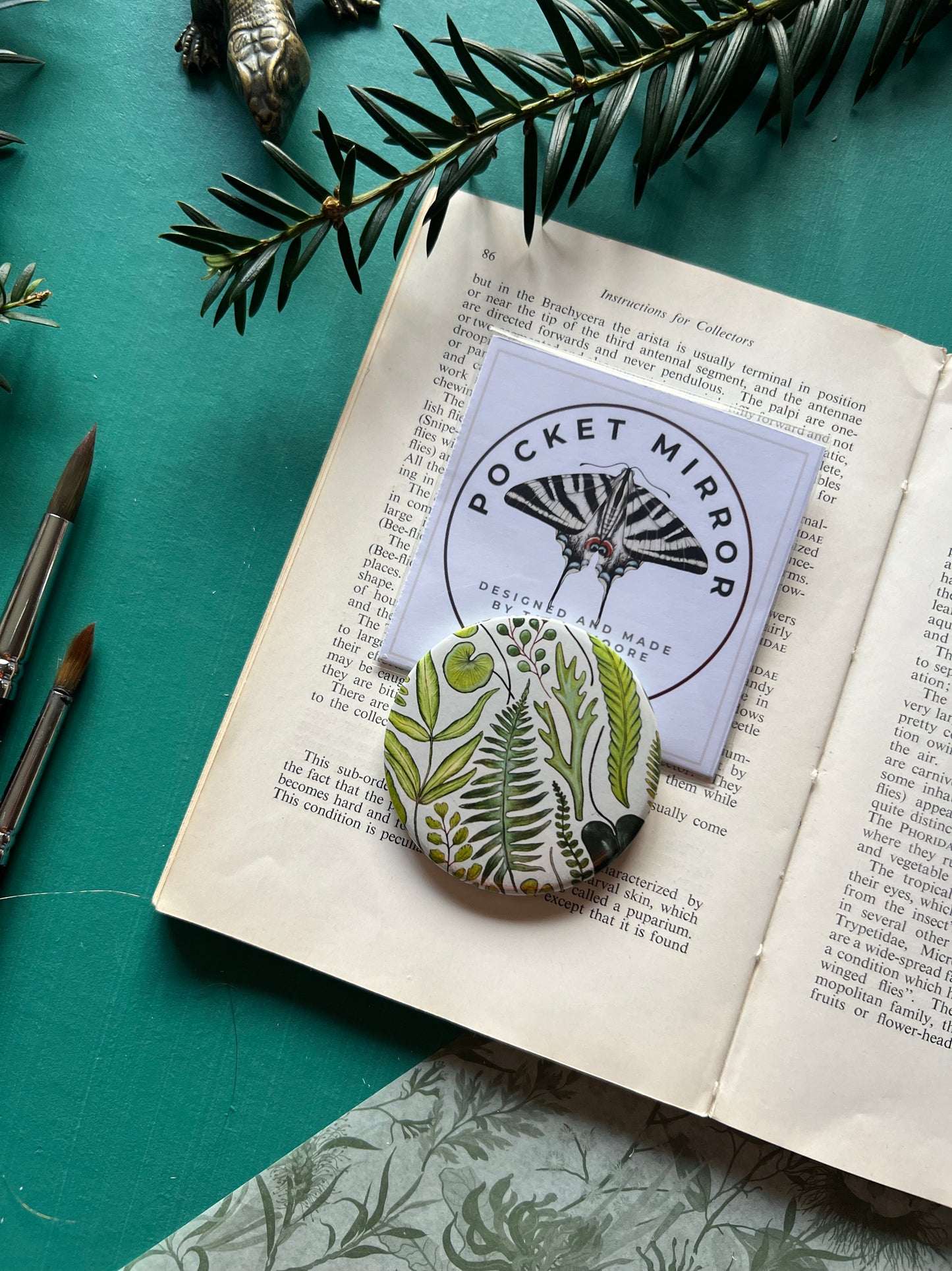 Fern Pocket Mirror