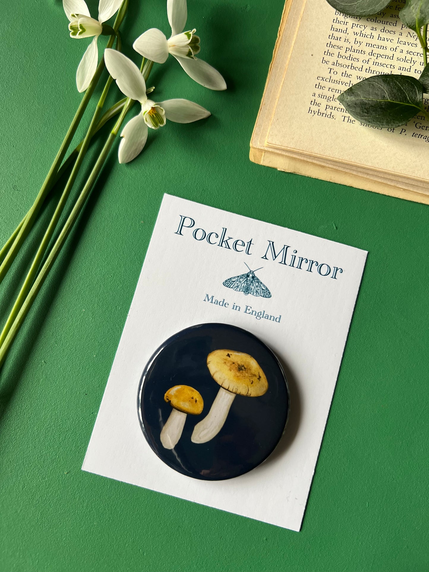 Mushroom Pocket Mirror