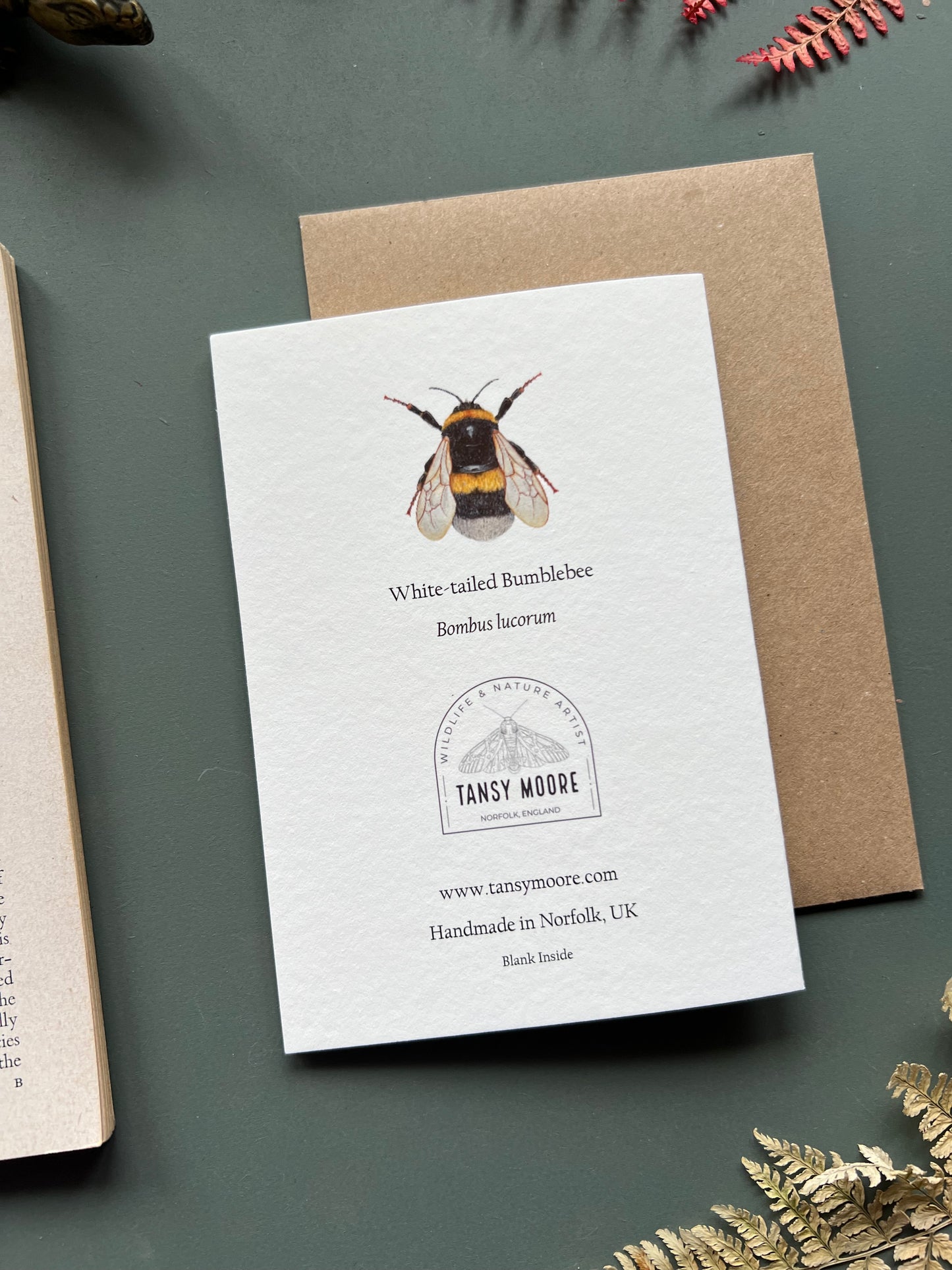 White tailed Bumblebee Card