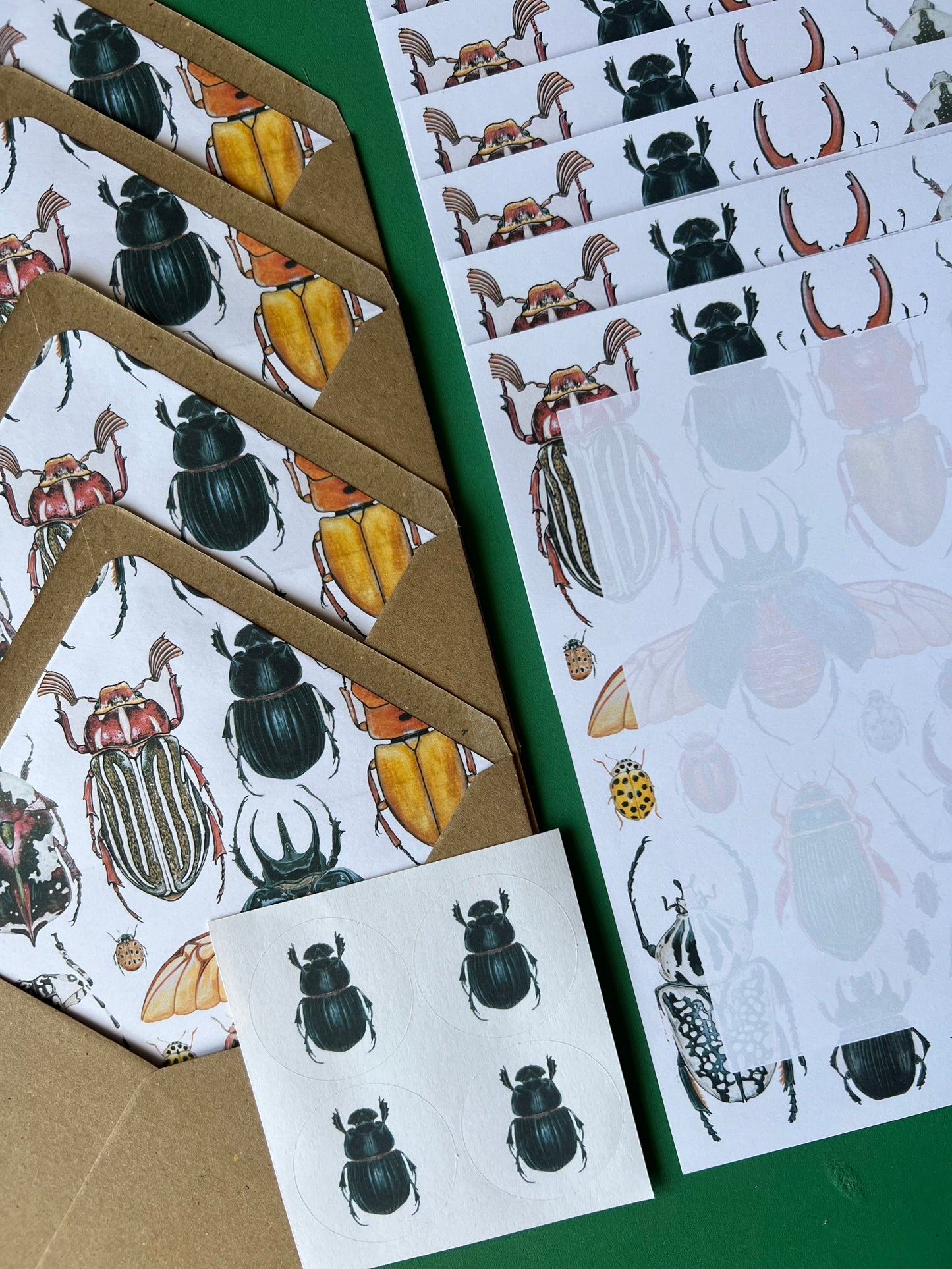 Beetles Letter Writing Set