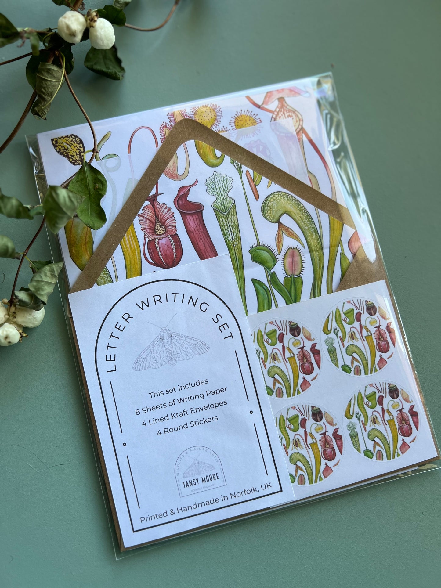 Carnivorous Plants Letter Writing Set