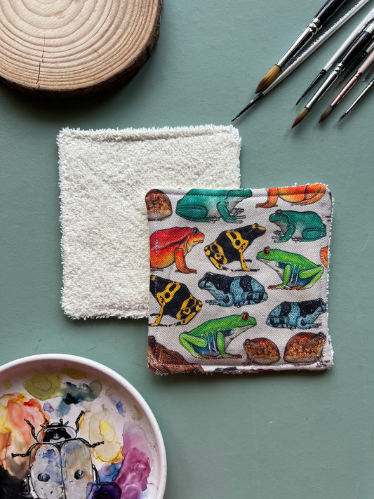 Frog Brush Towel
