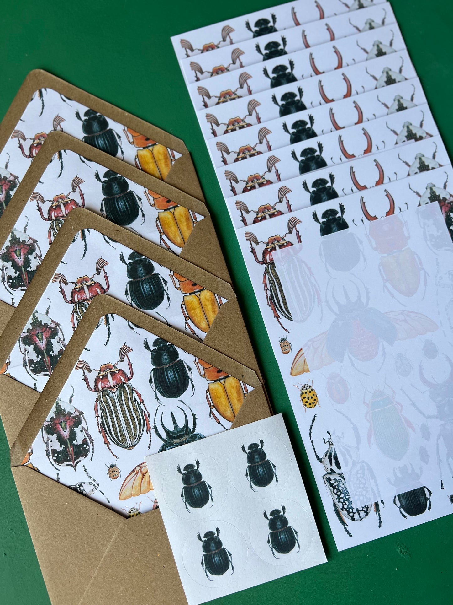 Beetles Letter Writing Set