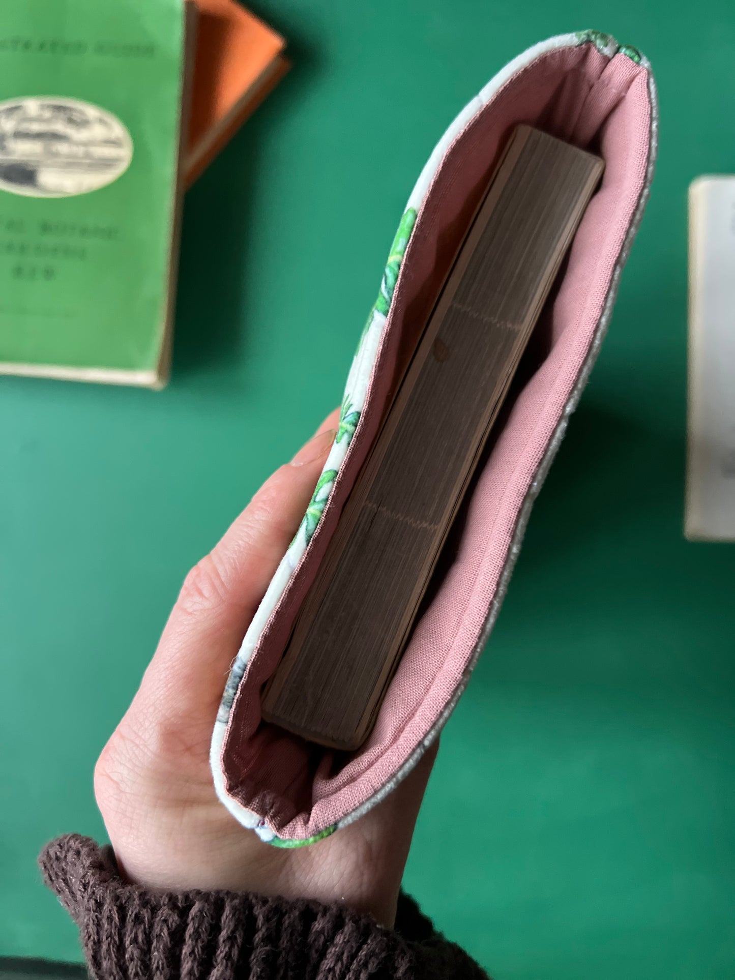 Forest Floor Quilted Velvet Book Sleeve