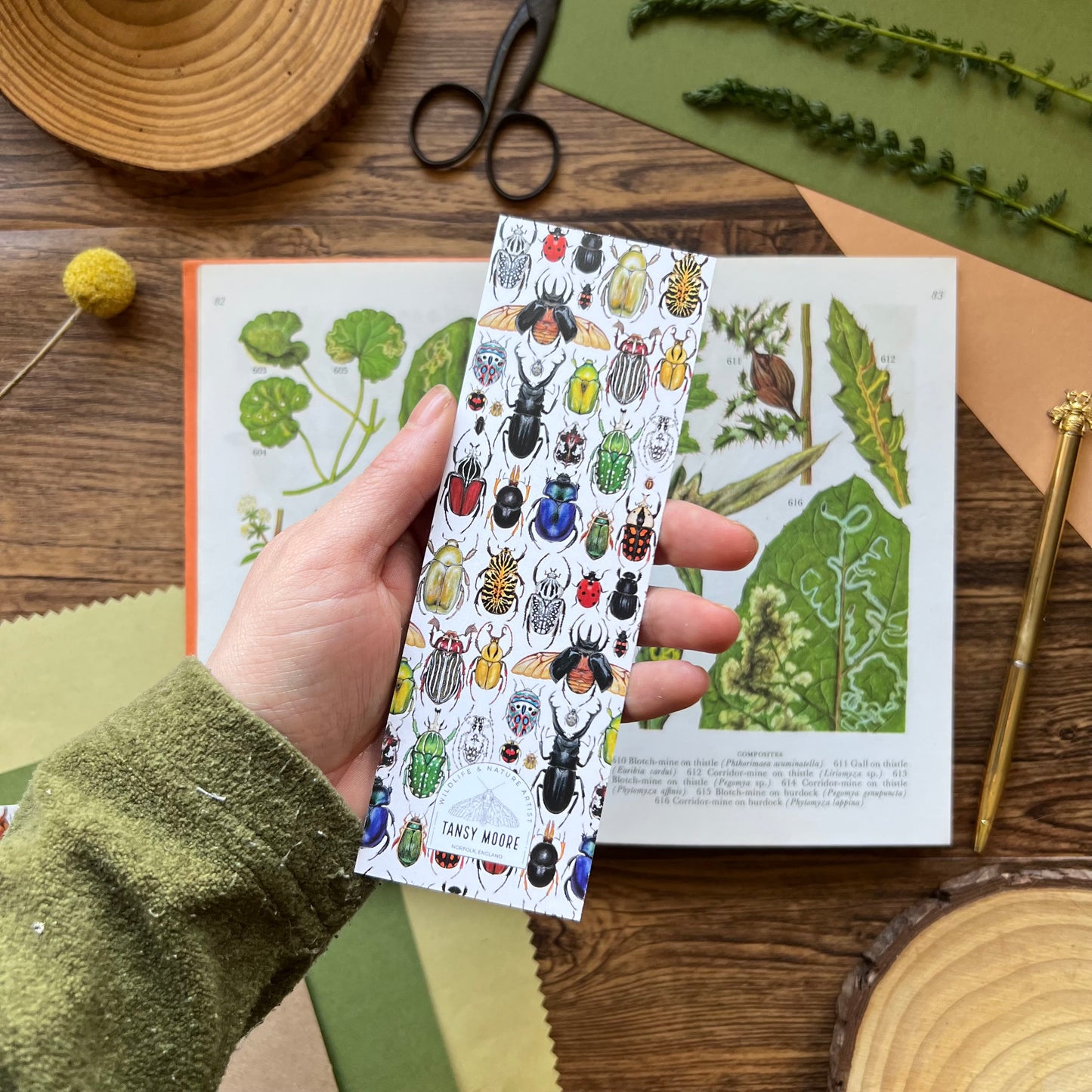 Beetle Bookmark