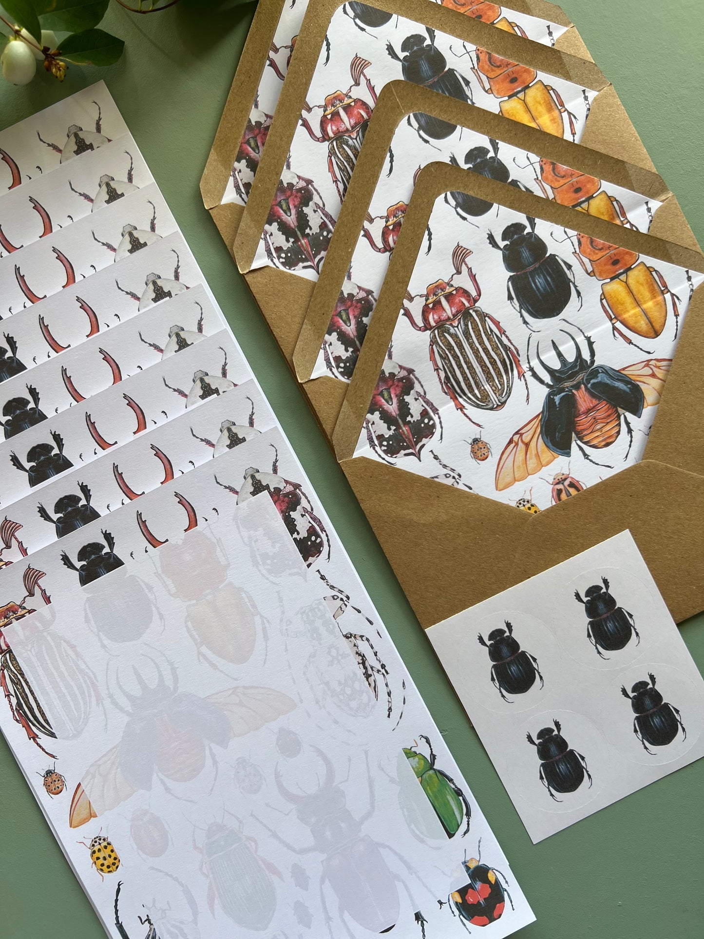 Beetles Letter Writing Set